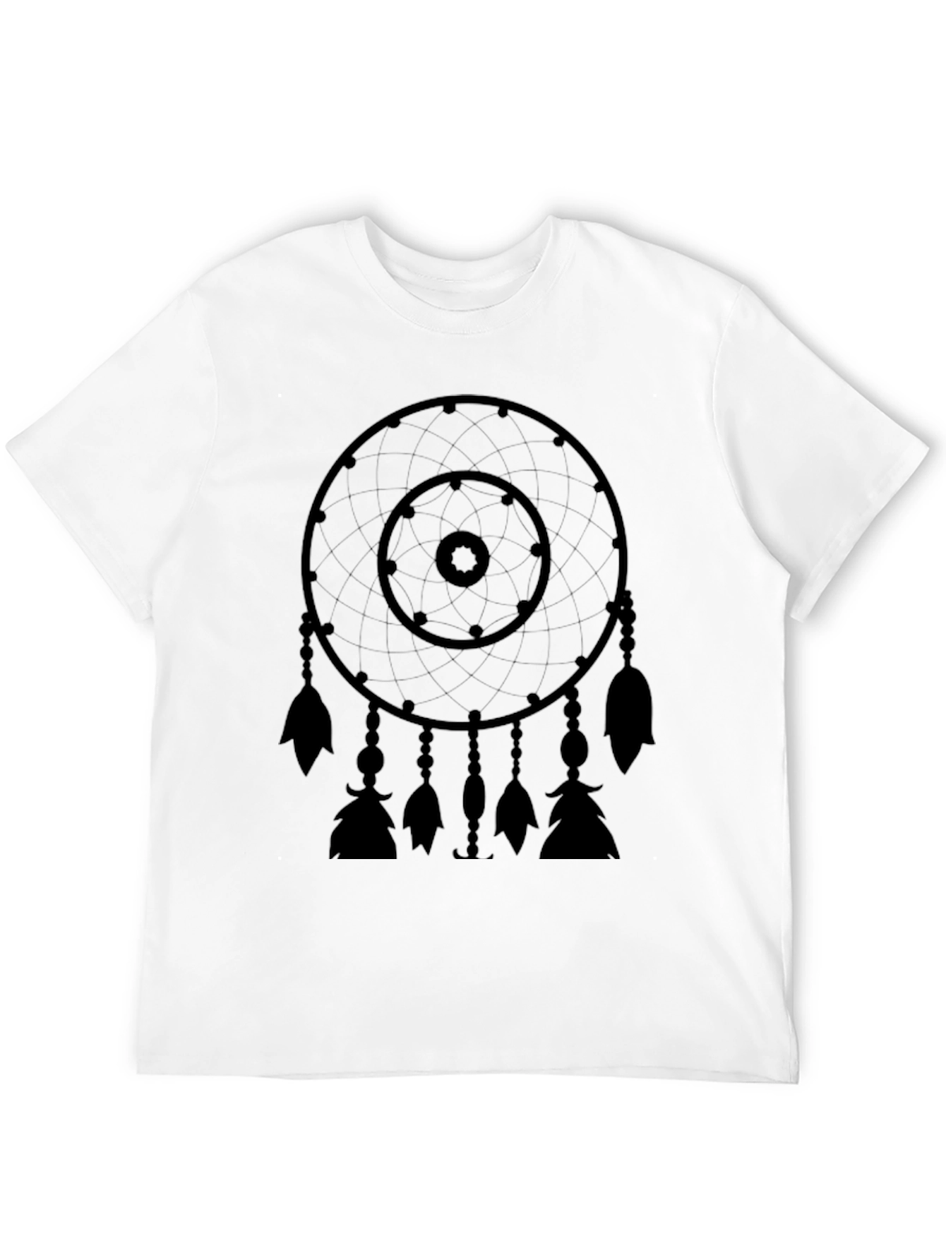 Dreamcatcher Graphic Tee - Black Cotton Blend