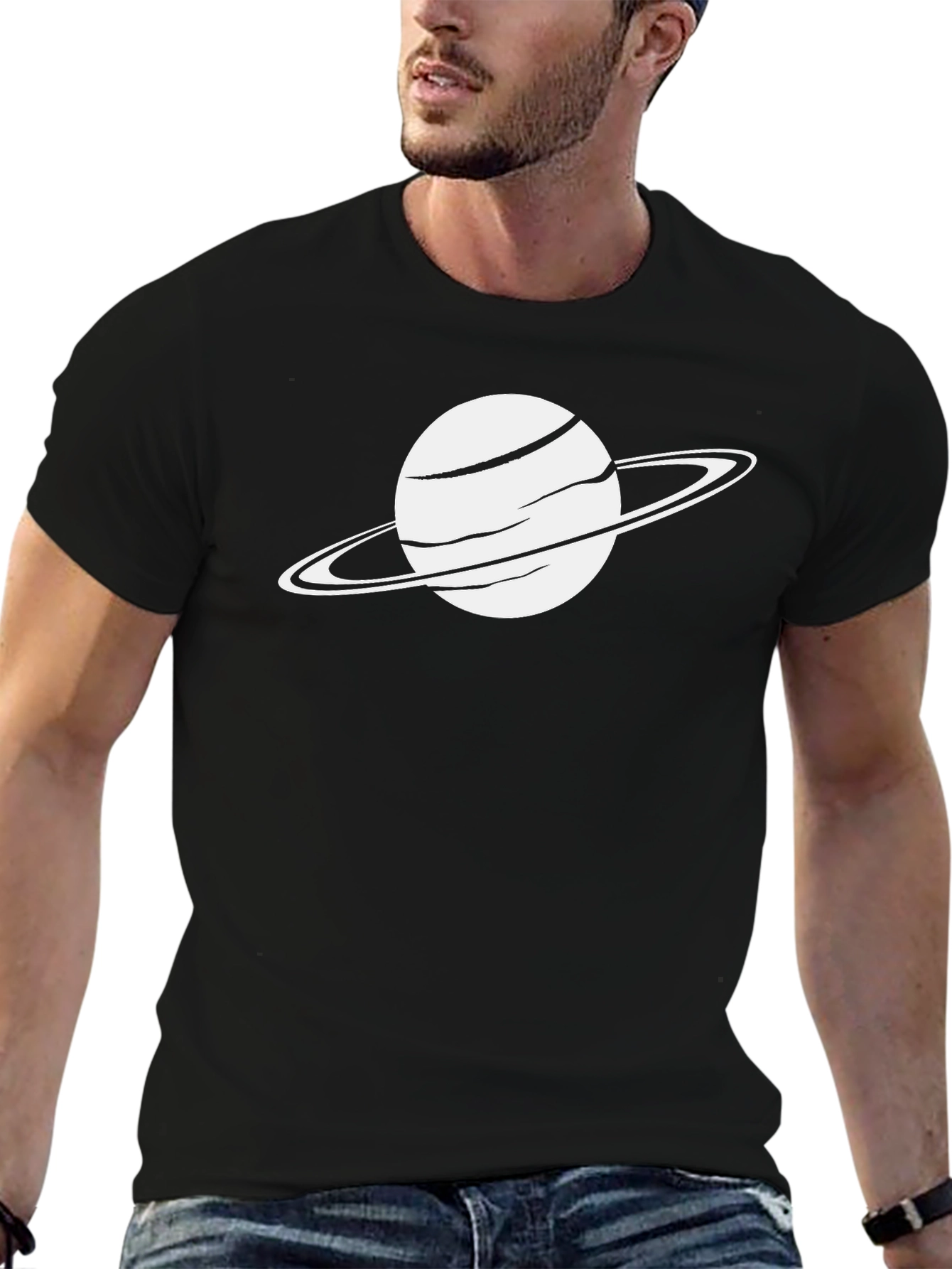 Saturn Graphic Tee - Space Saturn T-Shirt