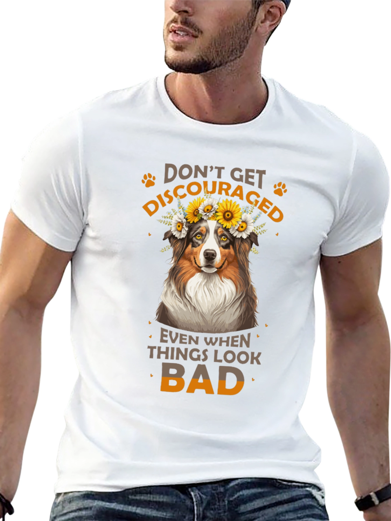 Dont Get Discouraged Dog T-Shirt