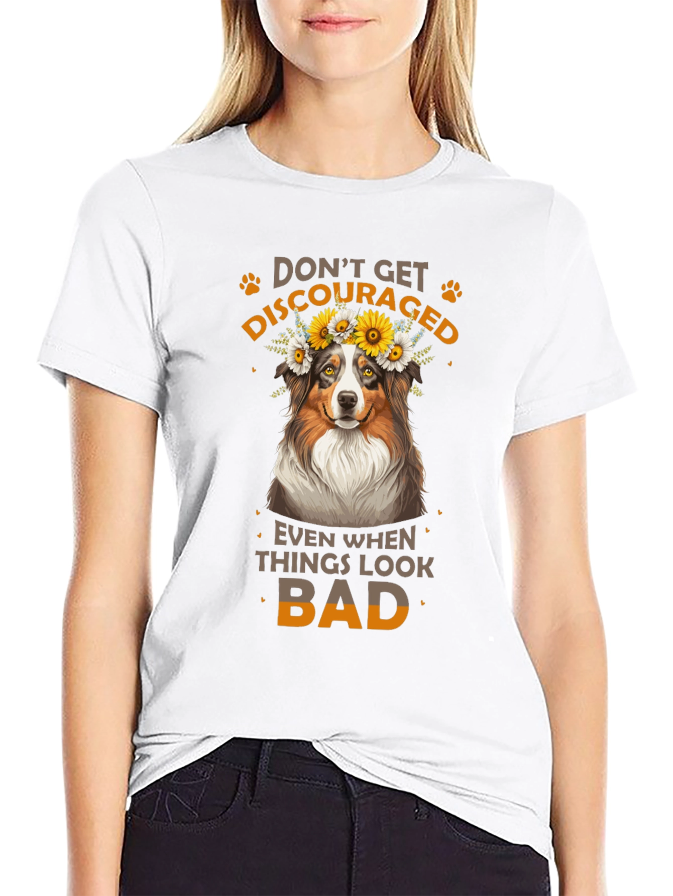 Dont Get Discouraged Dog T-Shirt