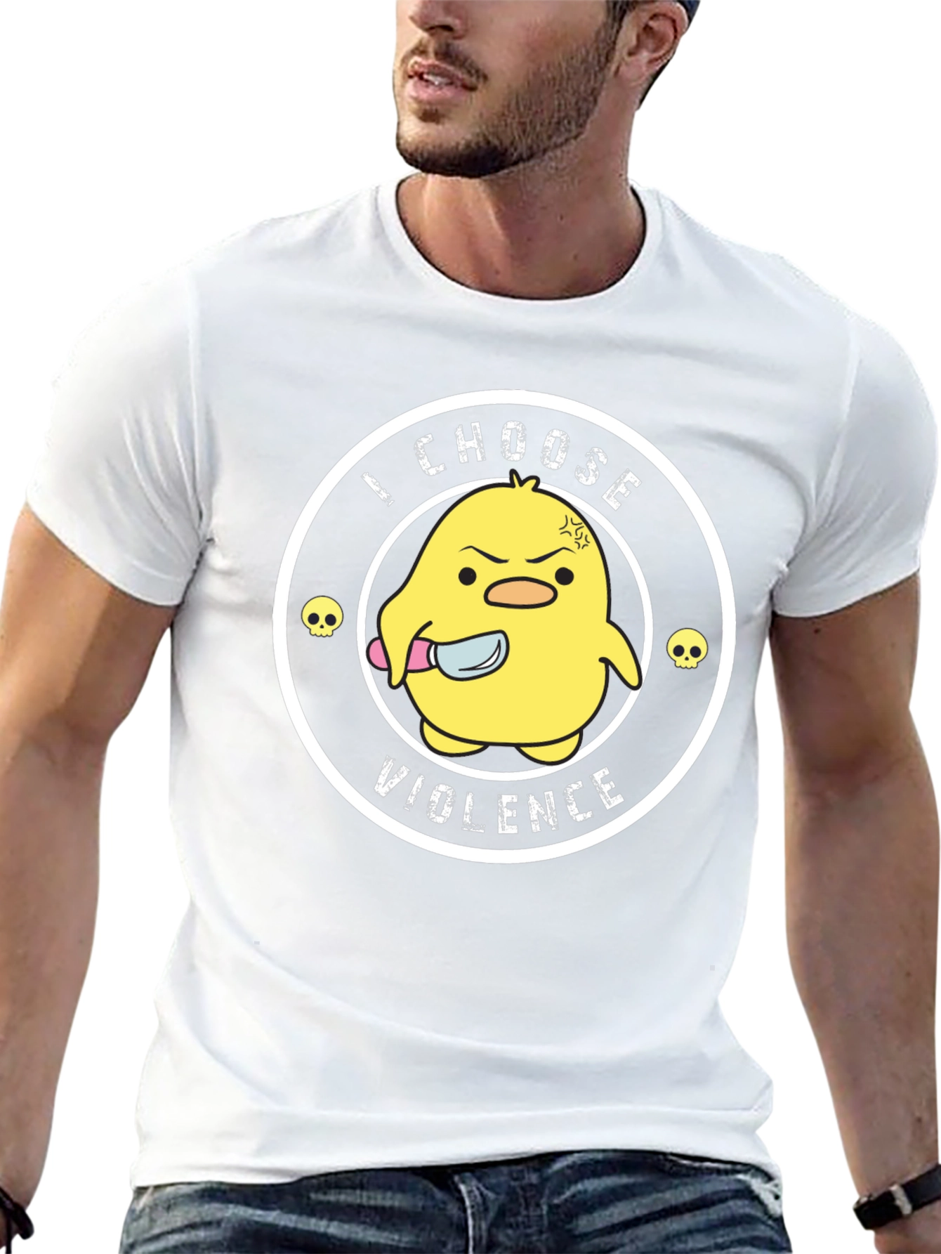 I Choose Violence Funny Chick T-Shirt