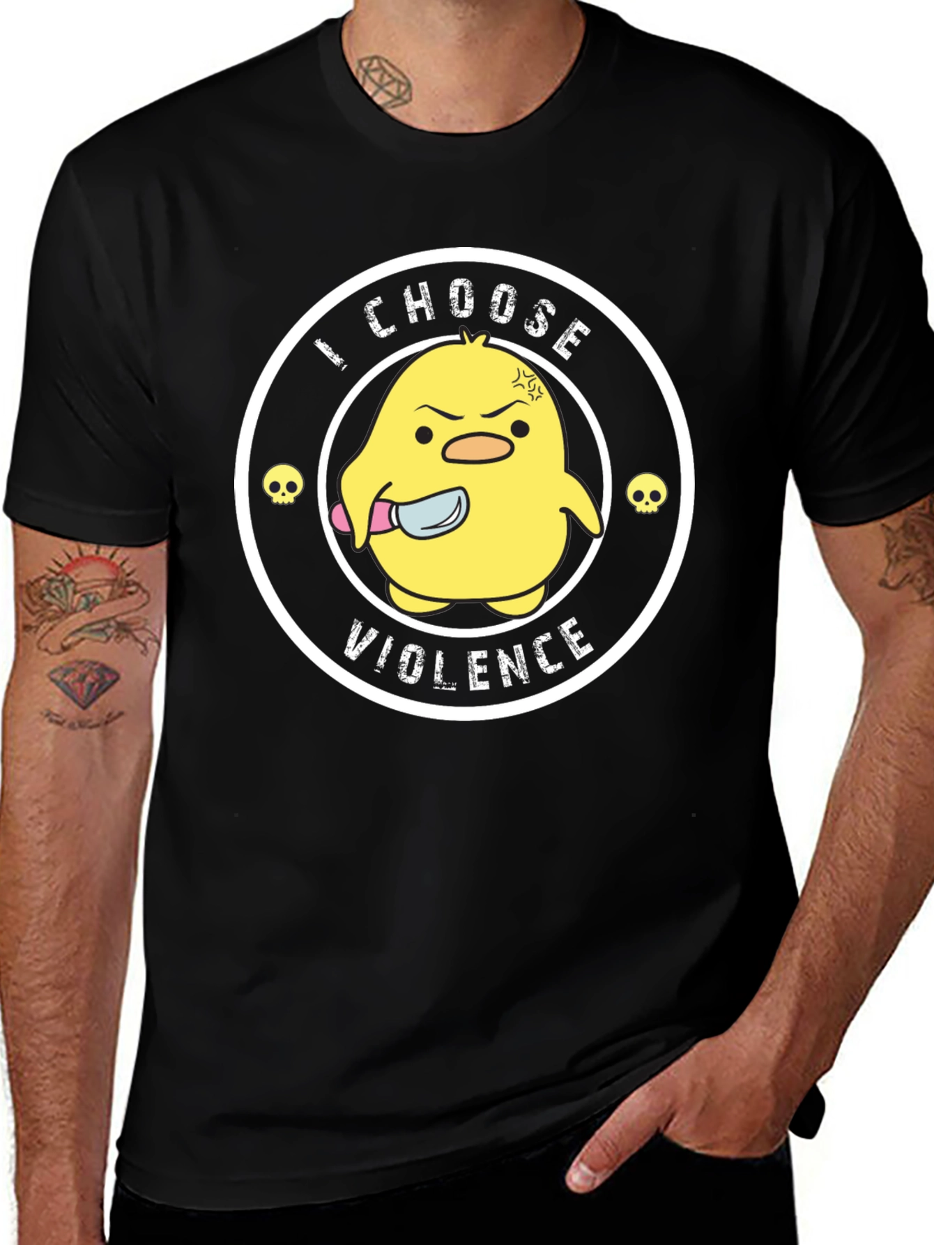 I Choose Violence Funny Chick T-Shirt