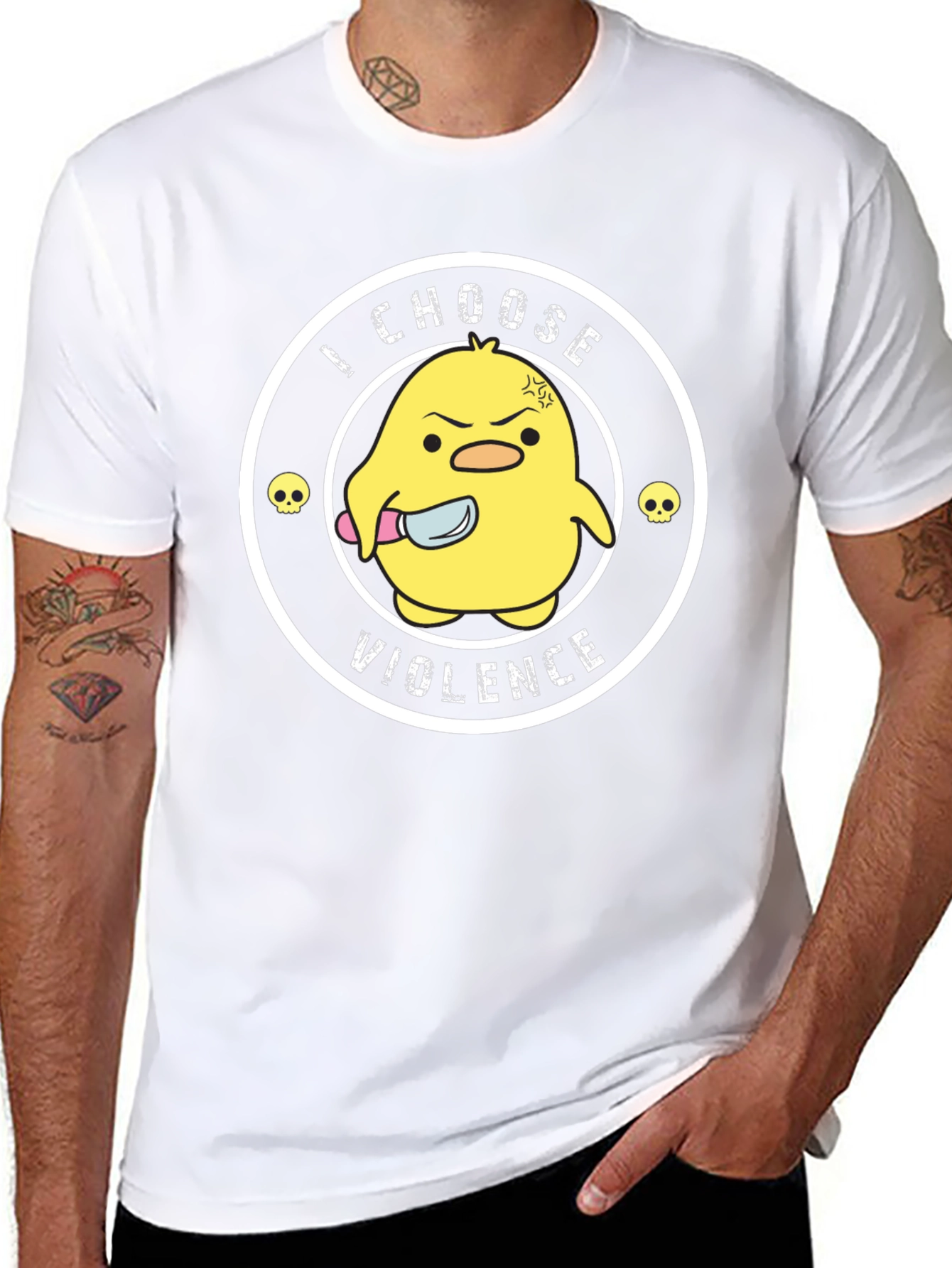 I Choose Violence Funny Chick T-Shirt