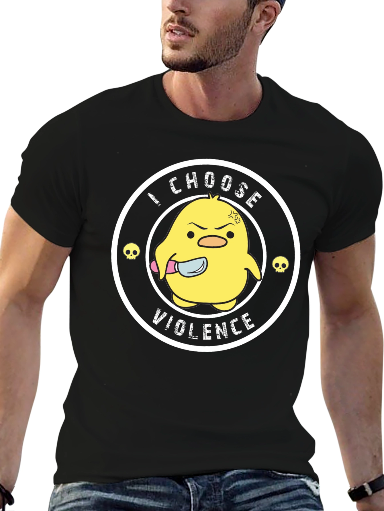I Choose Violence Funny Chick T-Shirt