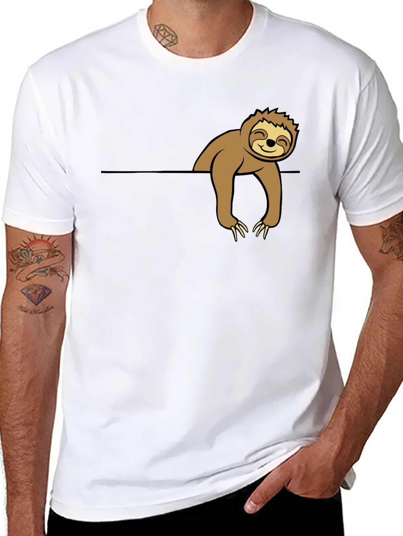 Sloth Graphic Tee - Cute & Casual