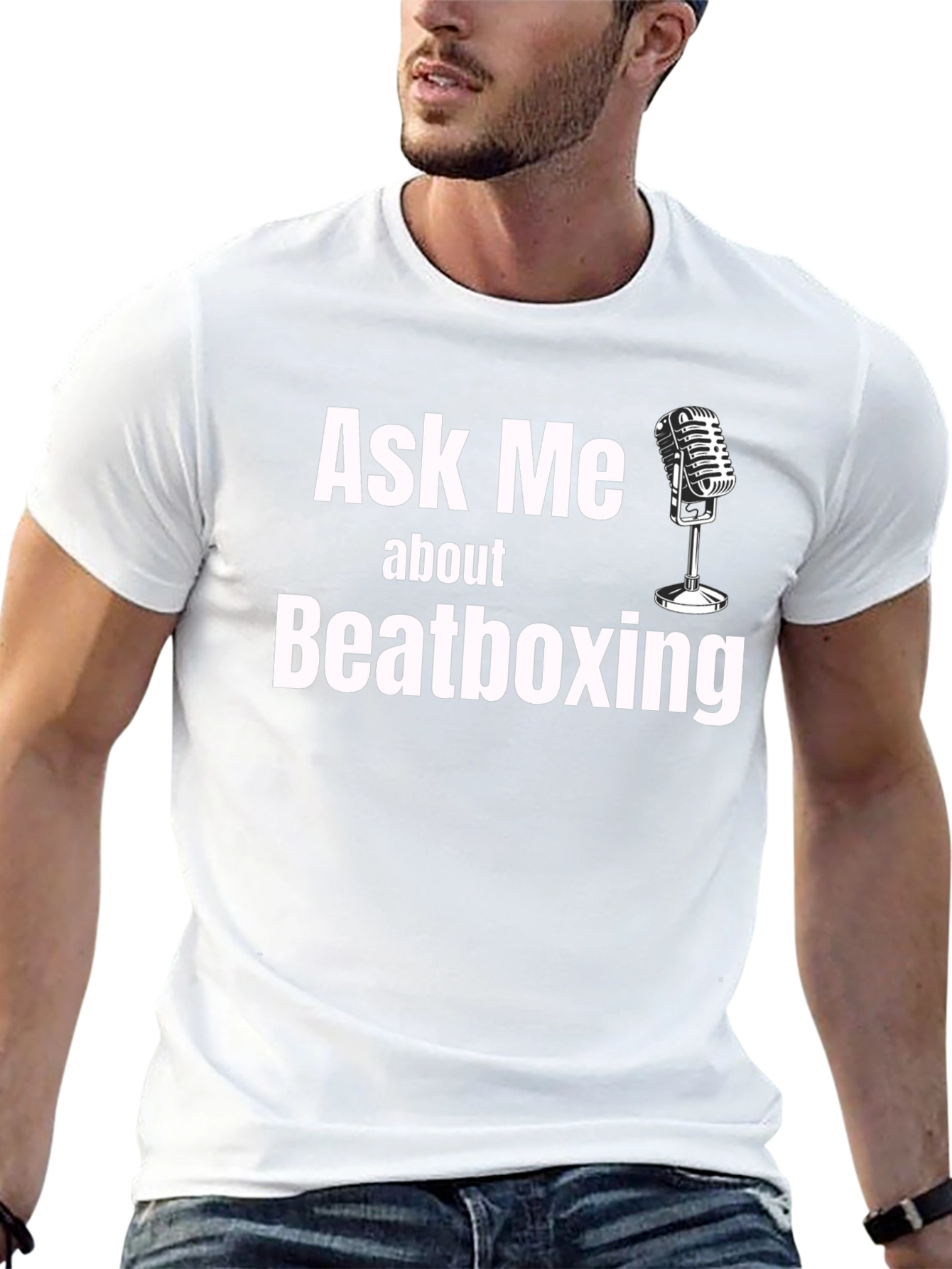 Ask Me About Beatboxing Black T-Shirt