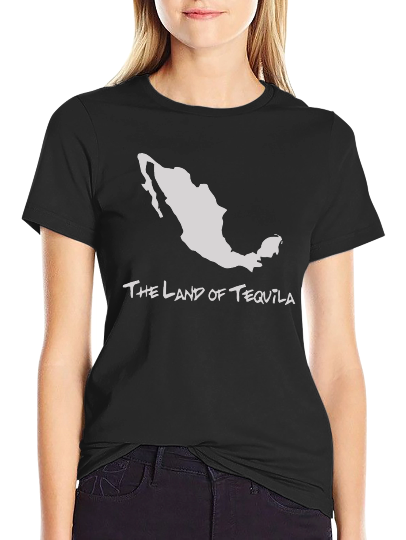 The Land of Tequila Graphic T-Shirt - Black
