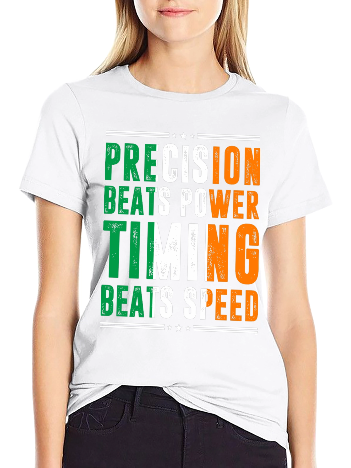 Precision Beats Power Timing Shirt