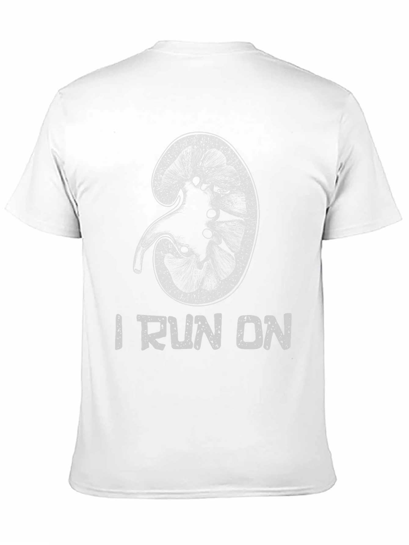 I Run On Kidney Black Graphic T-Shirt
