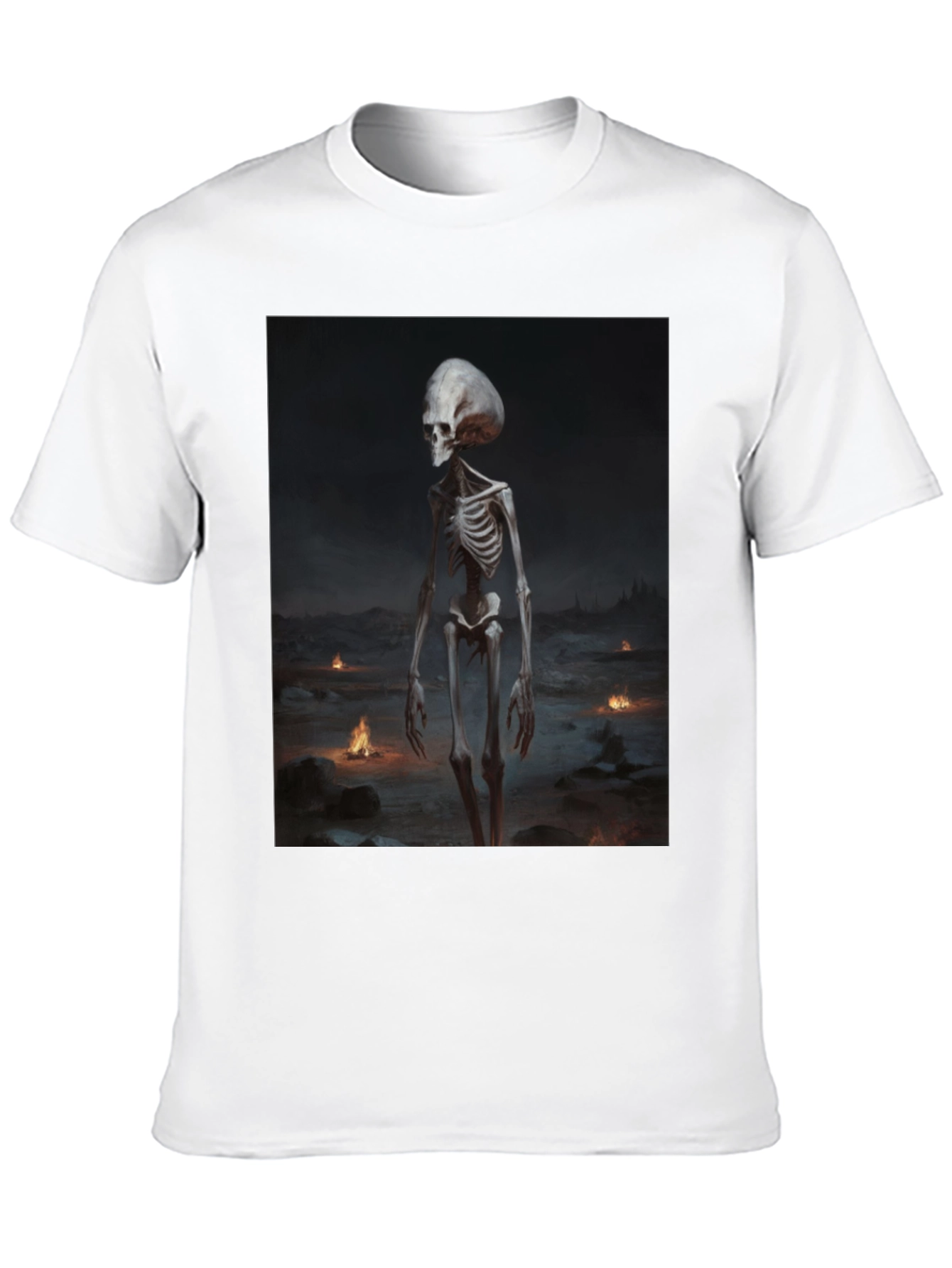 Alien Skeleton Black T-Shirt