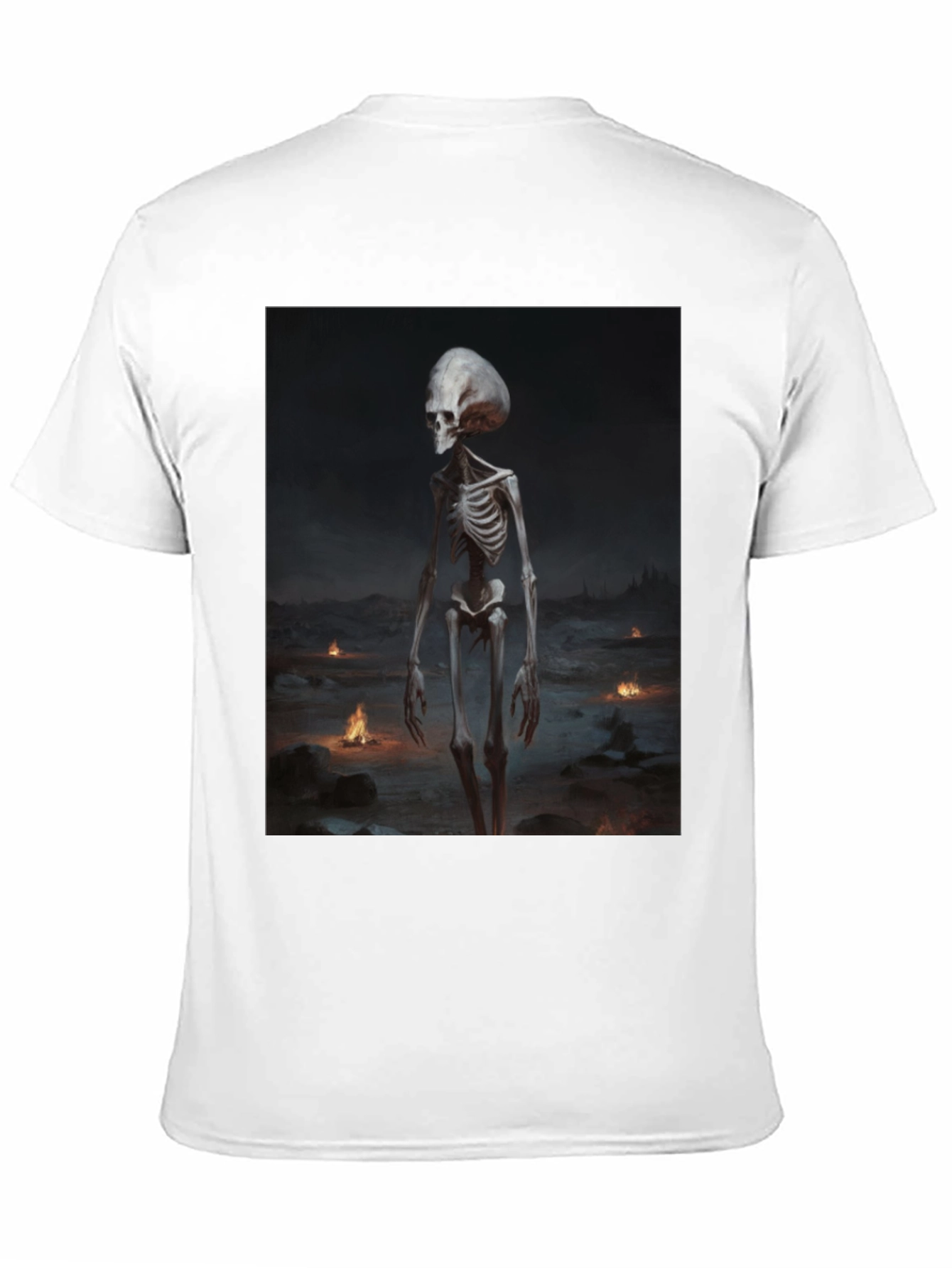 Alien Skeleton Black T-Shirt