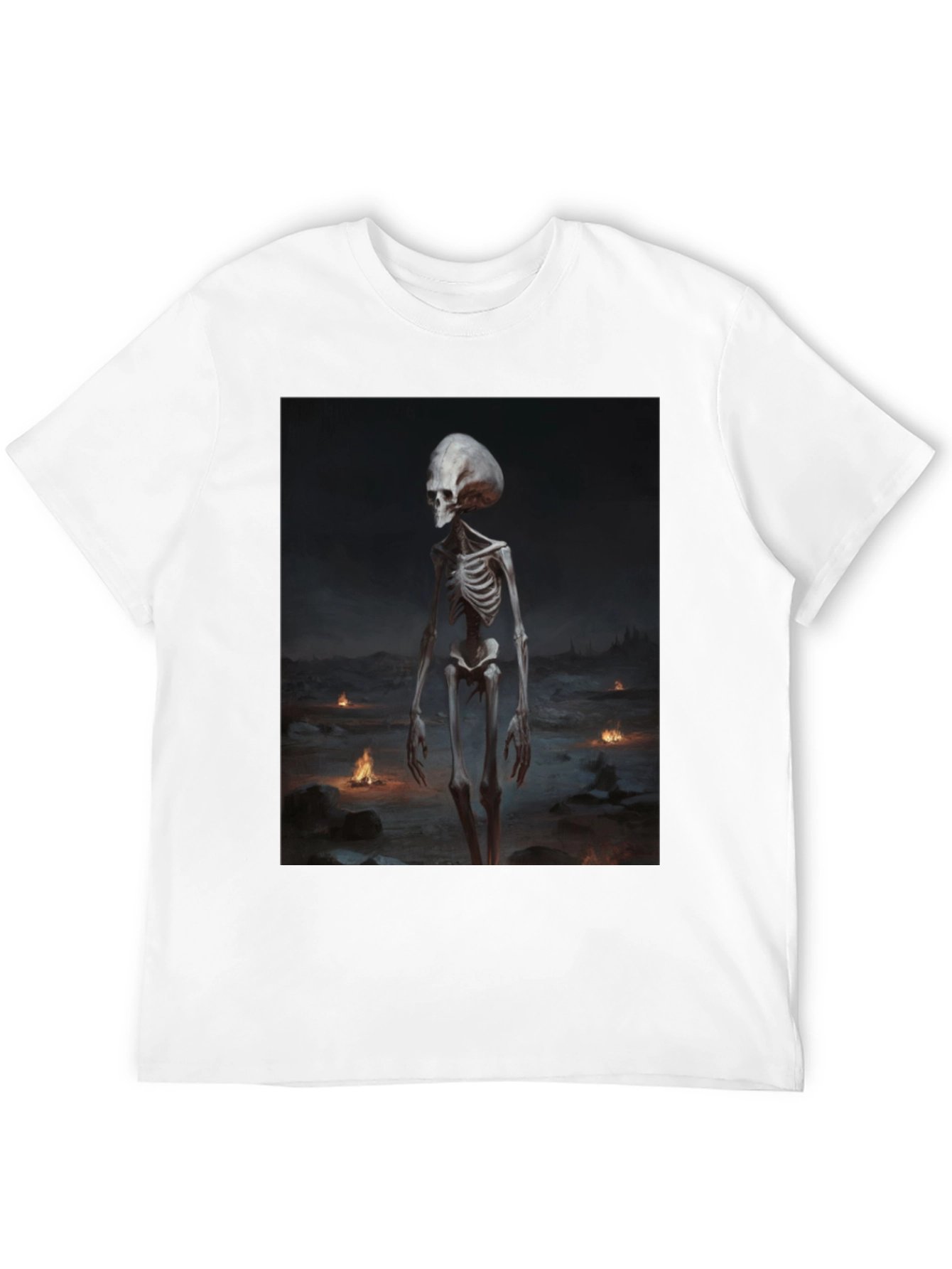 Alien Skeleton Black T-Shirt