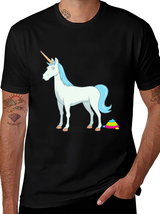 Unicorn Poop Graphic Tee - Funny Novelty T-Shirt