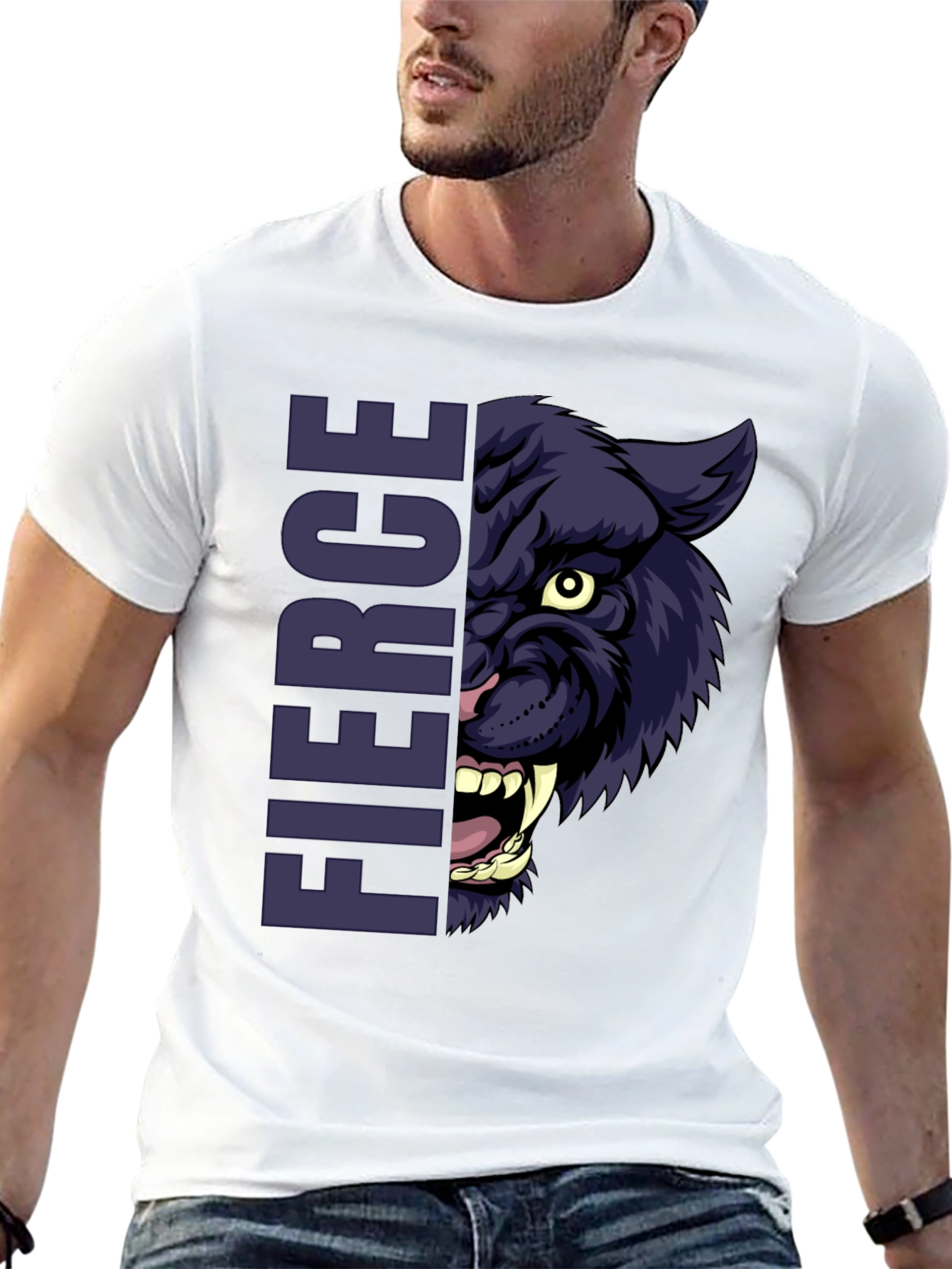 Fierce Panther Graphic T-Shirt
