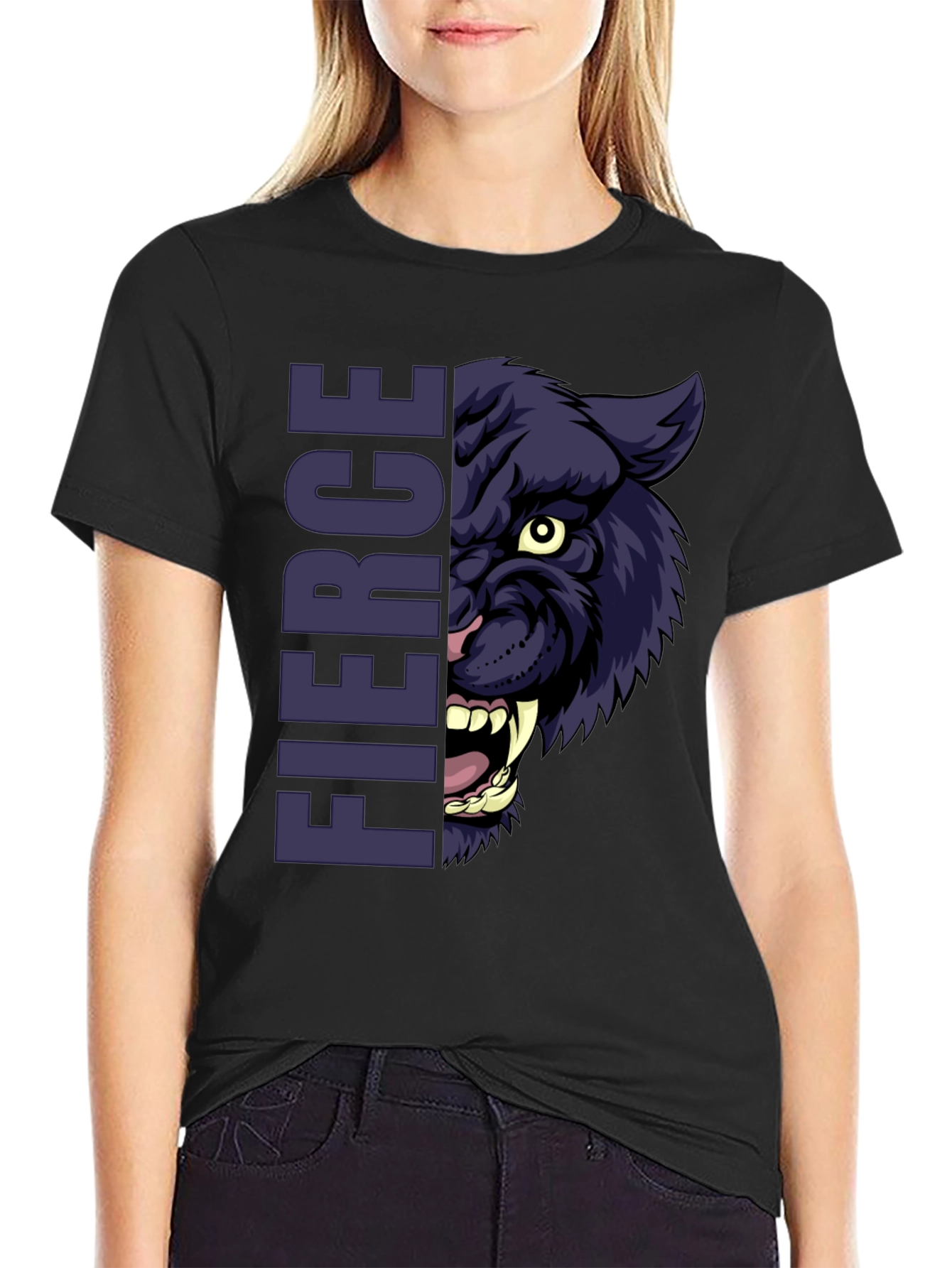 Fierce Panther Graphic T-Shirt