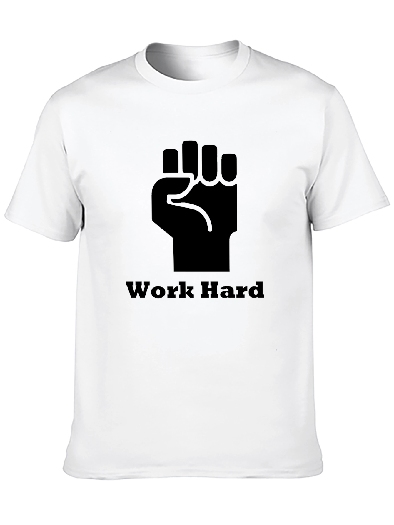 Work Hard Fist T-Shirt - Black