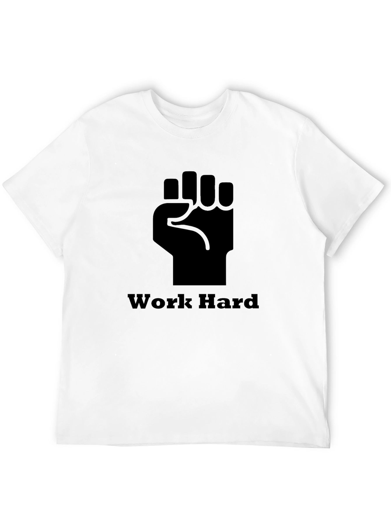 Work Hard Fist T-Shirt - Black
