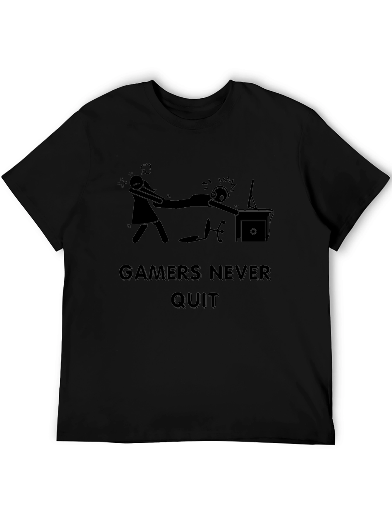 Gamers Never Quit T-Shirt - Funny Gaming Tee