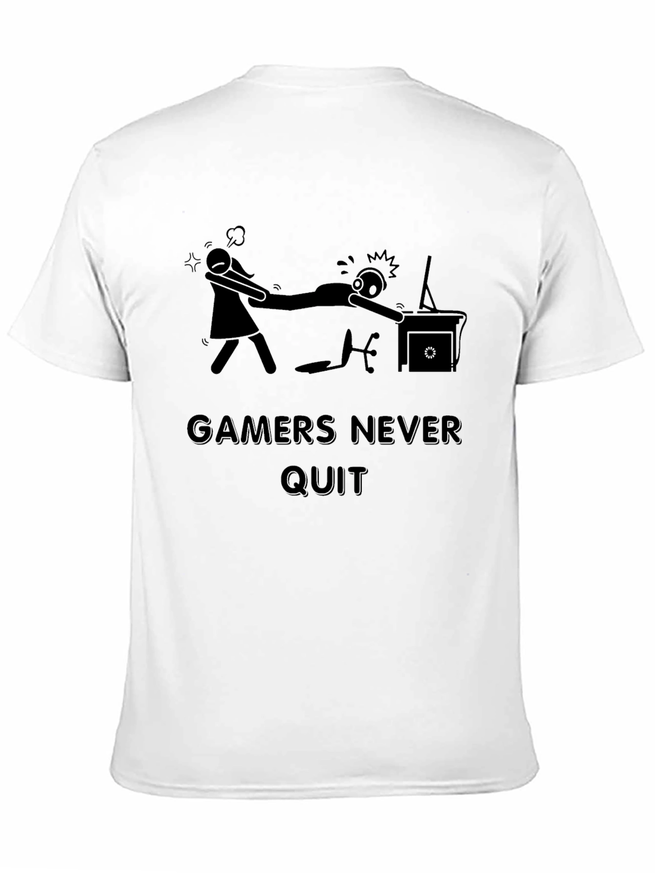 Gamers Never Quit T-Shirt - Funny Gaming Tee