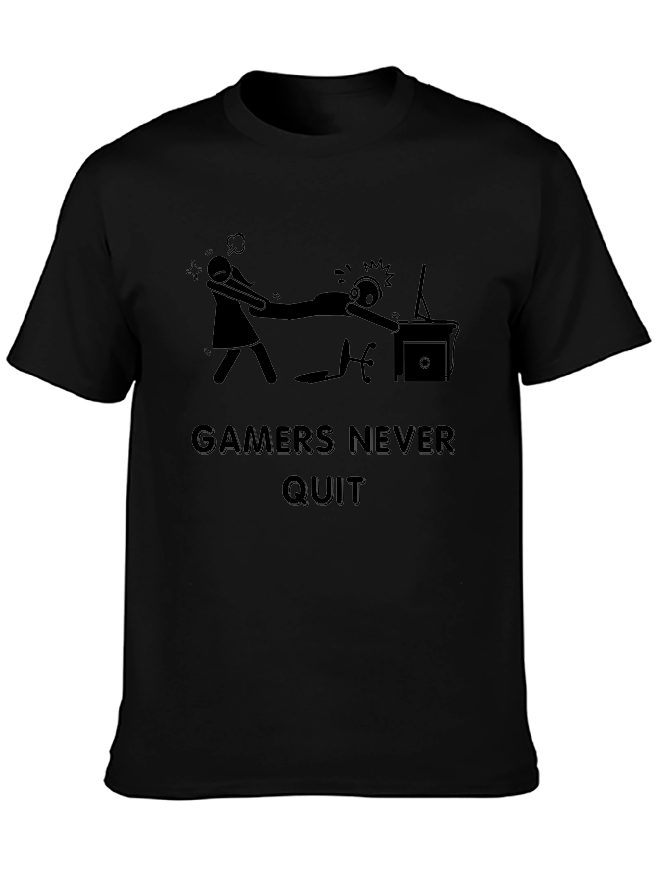 Gamers Never Quit T-Shirt - Funny Gaming Tee