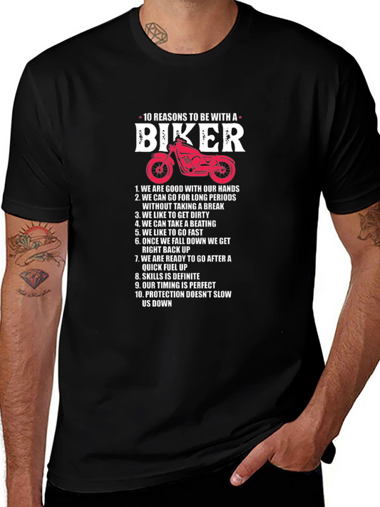 10 Reasons to Be With a Biker T-Shirt