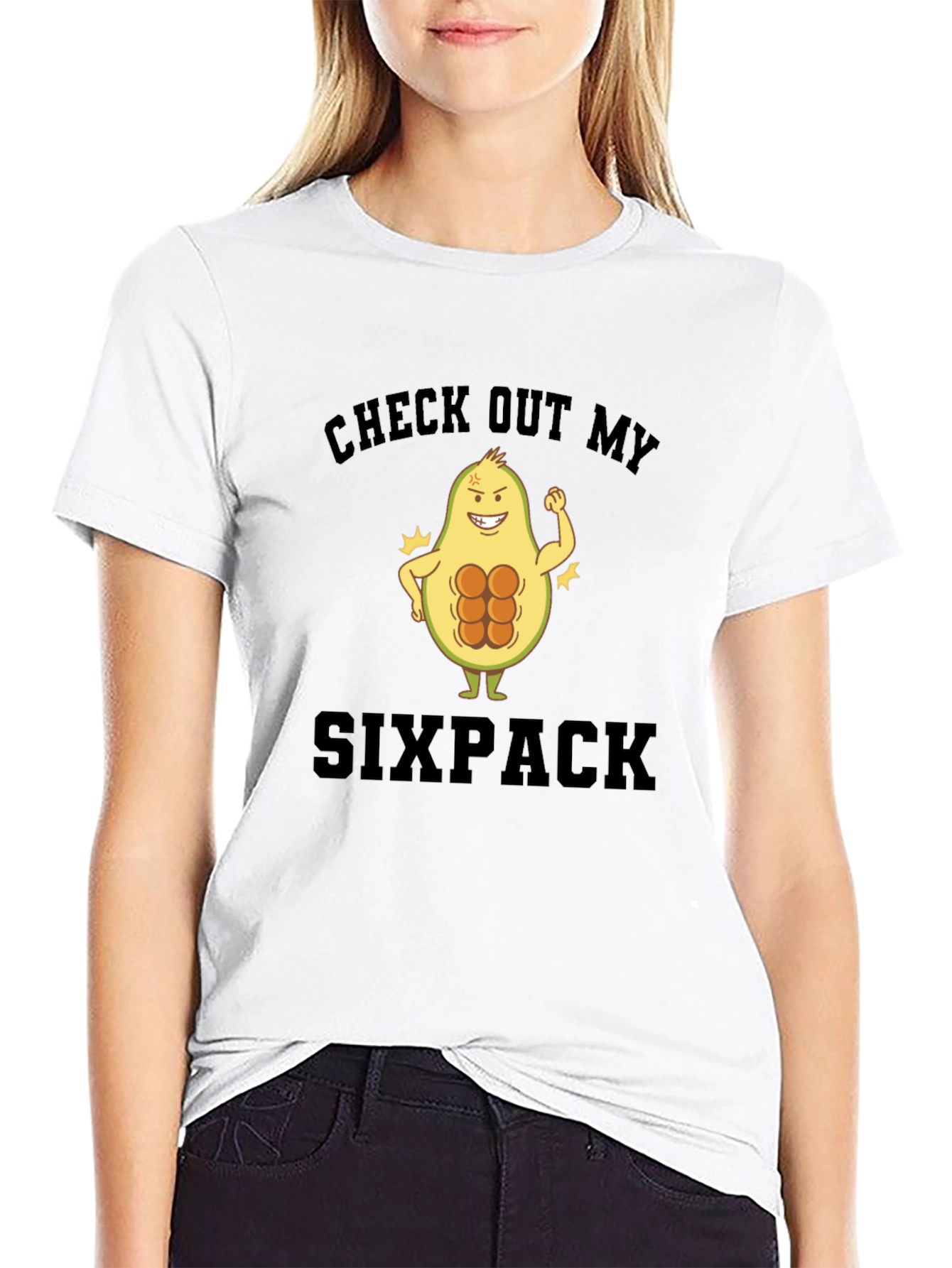 Avocado Six Pack Graphic T-Shirt