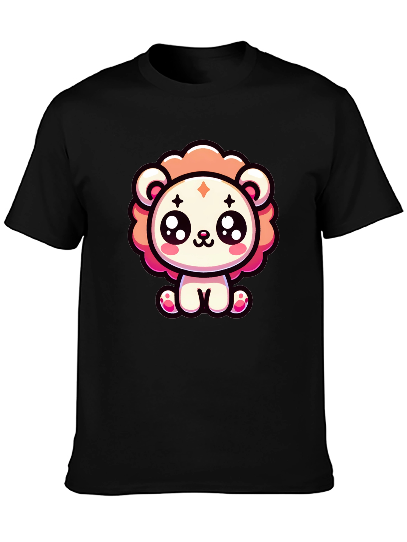 Kawaii Cartoon Lion Graphic Tee