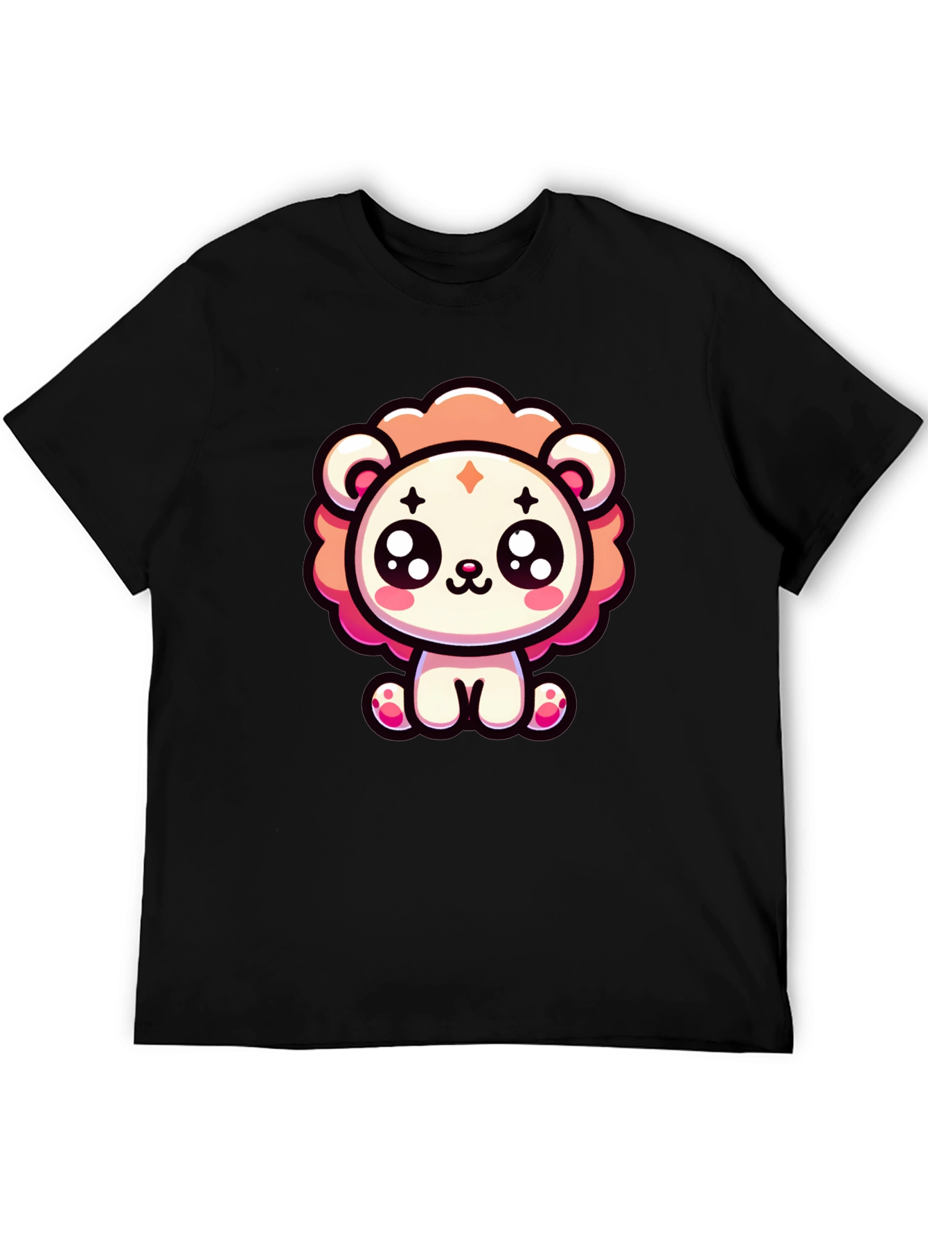 Kawaii Cartoon Lion Graphic Tee
