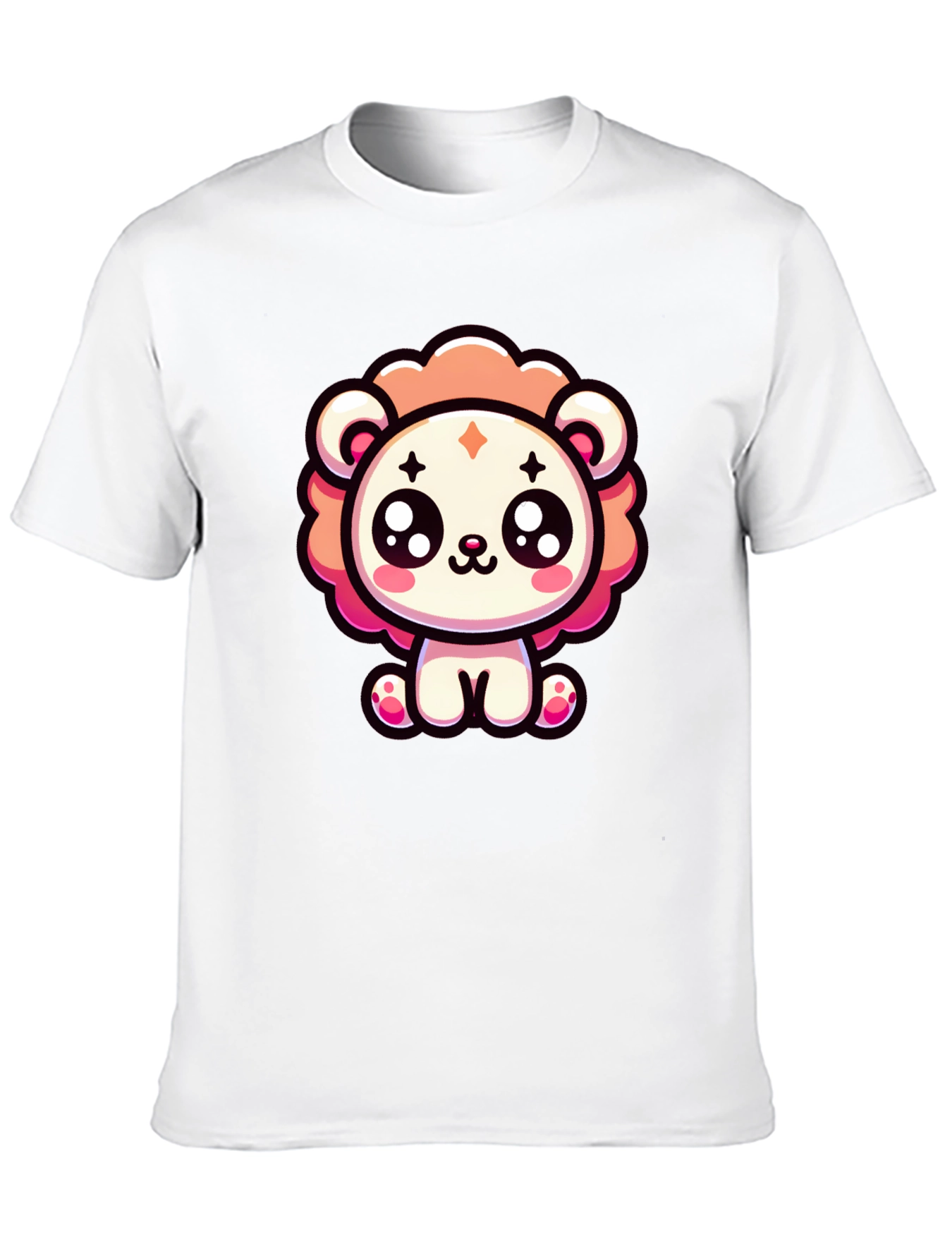 Kawaii Cartoon Lion Graphic Tee