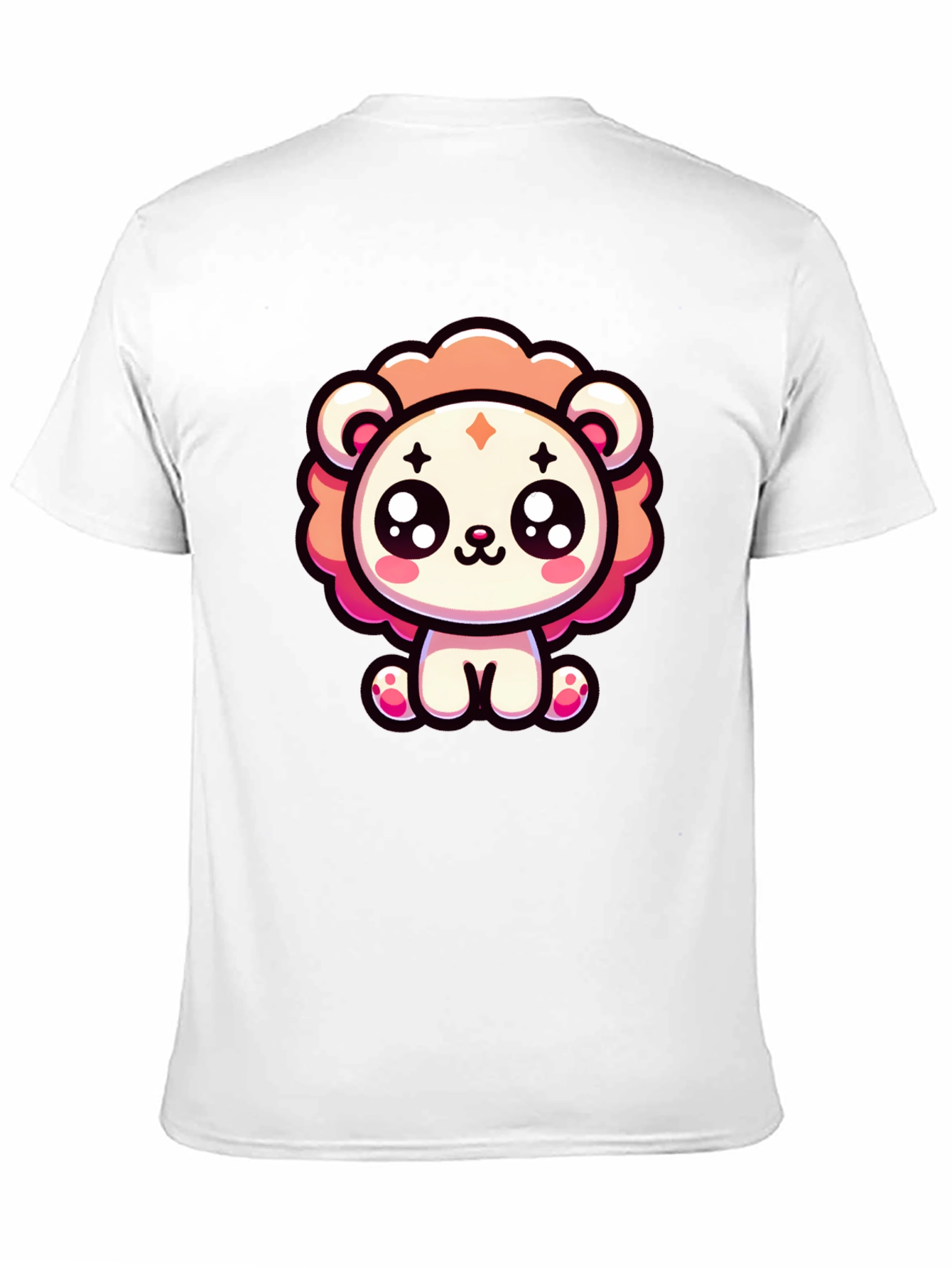 Kawaii Cartoon Lion Graphic Tee