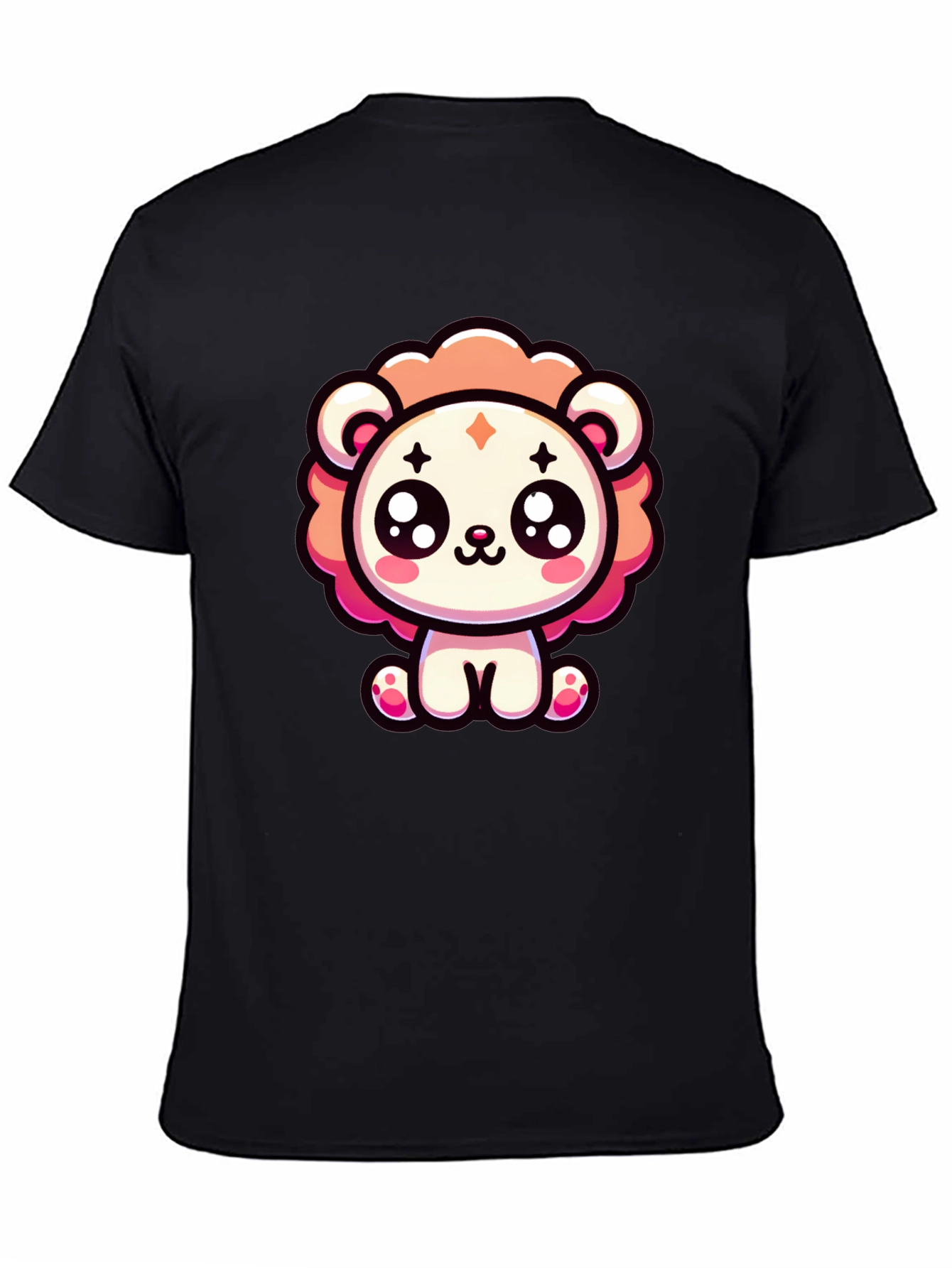 Kawaii Cartoon Lion Graphic Tee