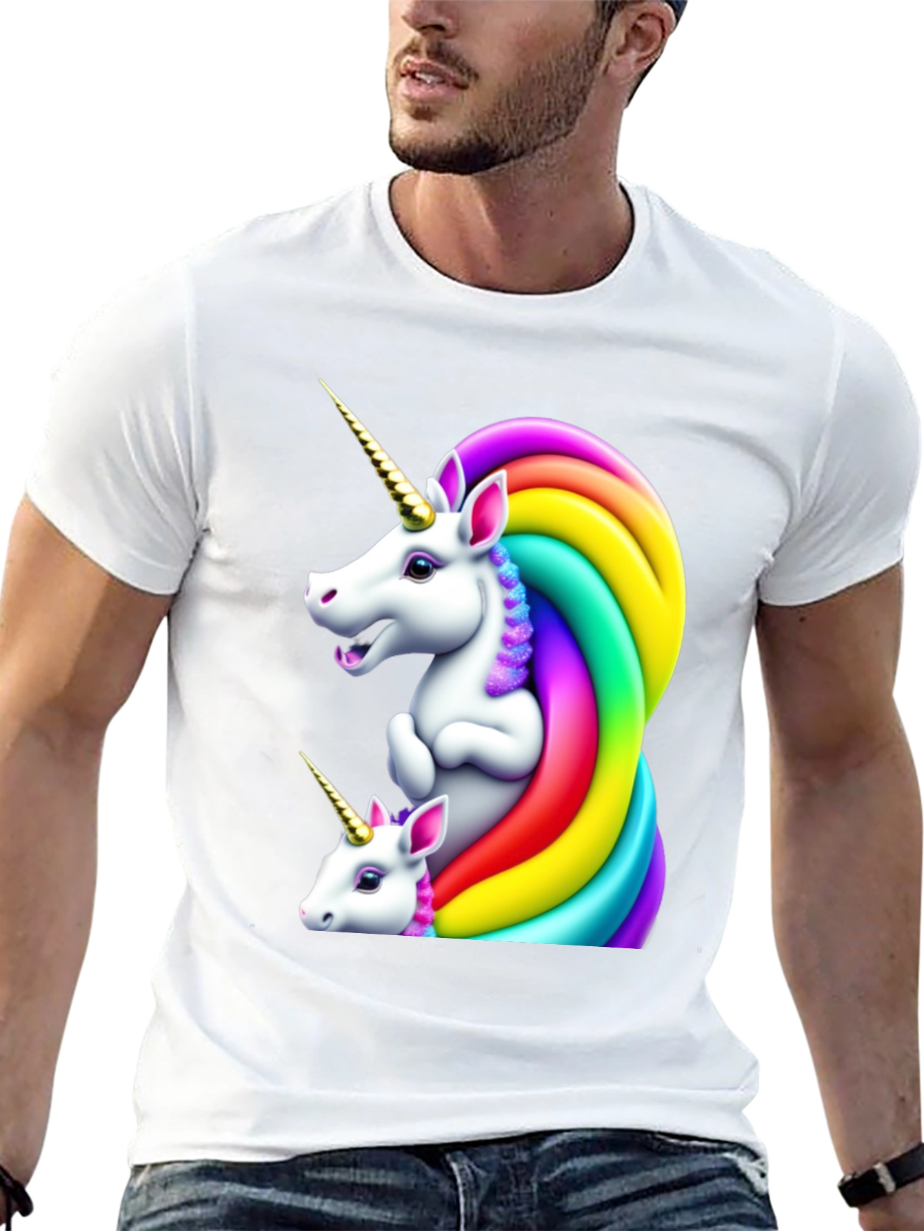 Rainbow Unicorn Graphic Tee