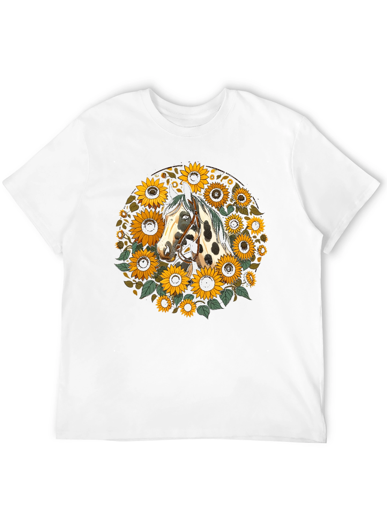 Horse and Sunflower Graphic Tee