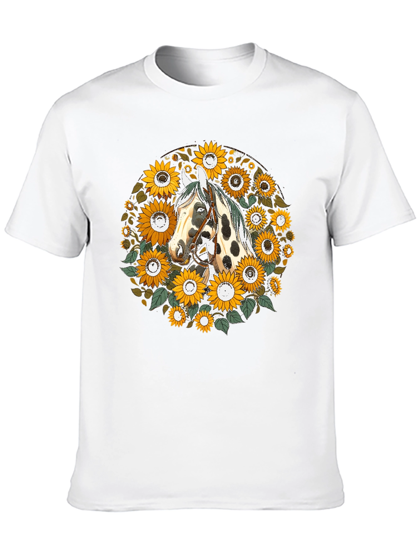 Horse and Sunflower Graphic Tee