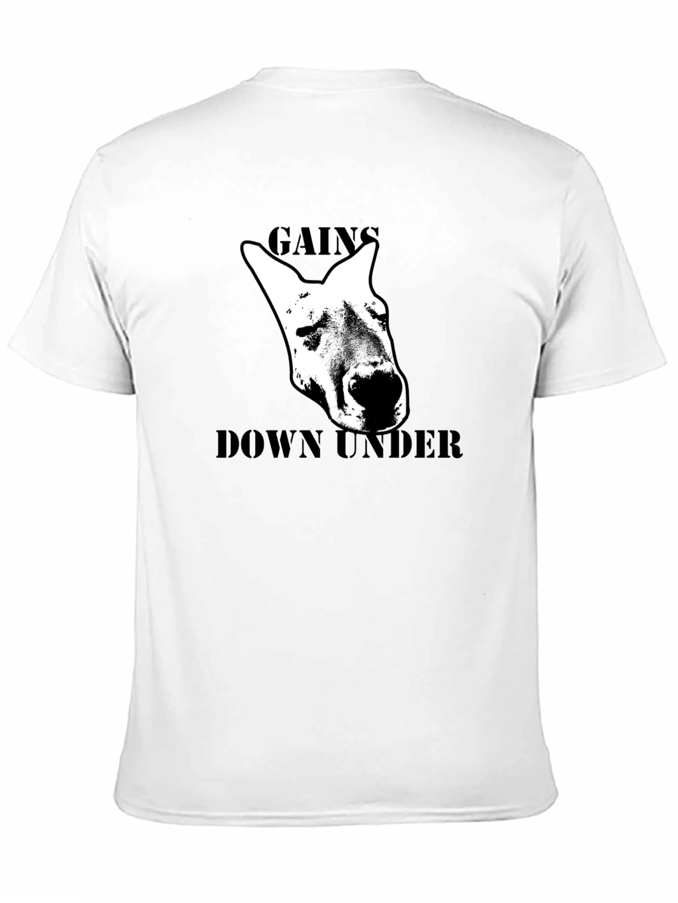 Gains Down Under Kangaroo Graphic T-Shirt