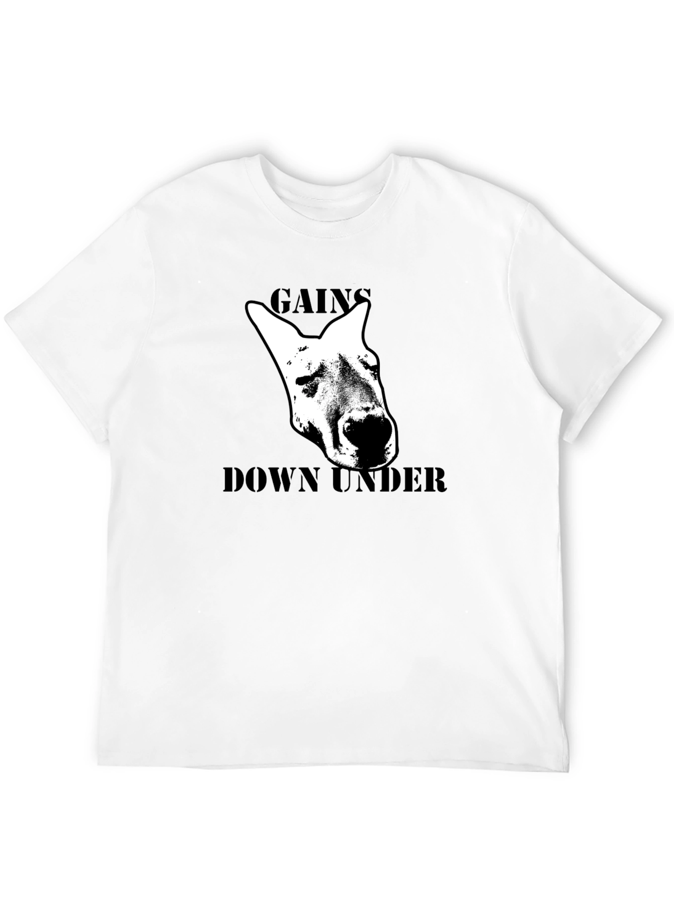 Gains Down Under Kangaroo Graphic T-Shirt