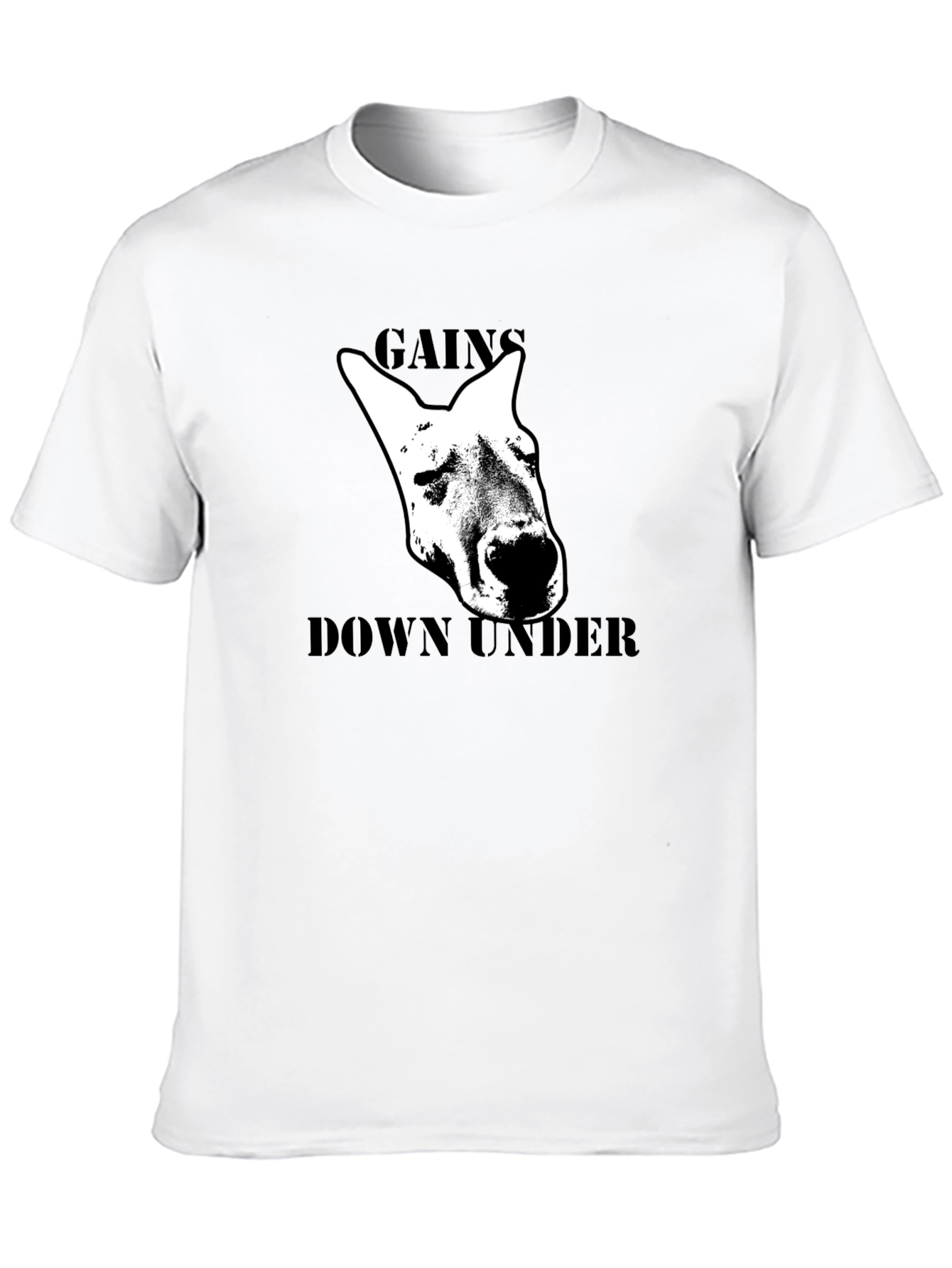 Gains Down Under Kangaroo Graphic T-Shirt
