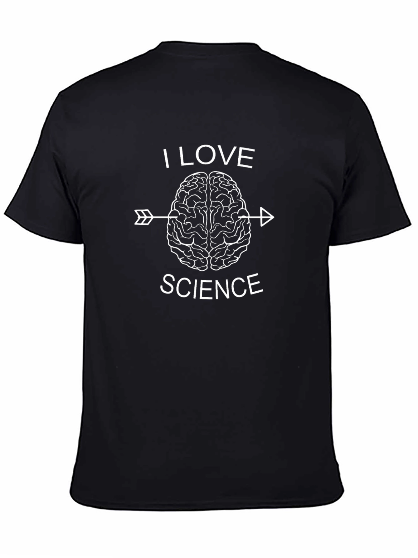 I Love Science Brain Arrow Graphic Tee