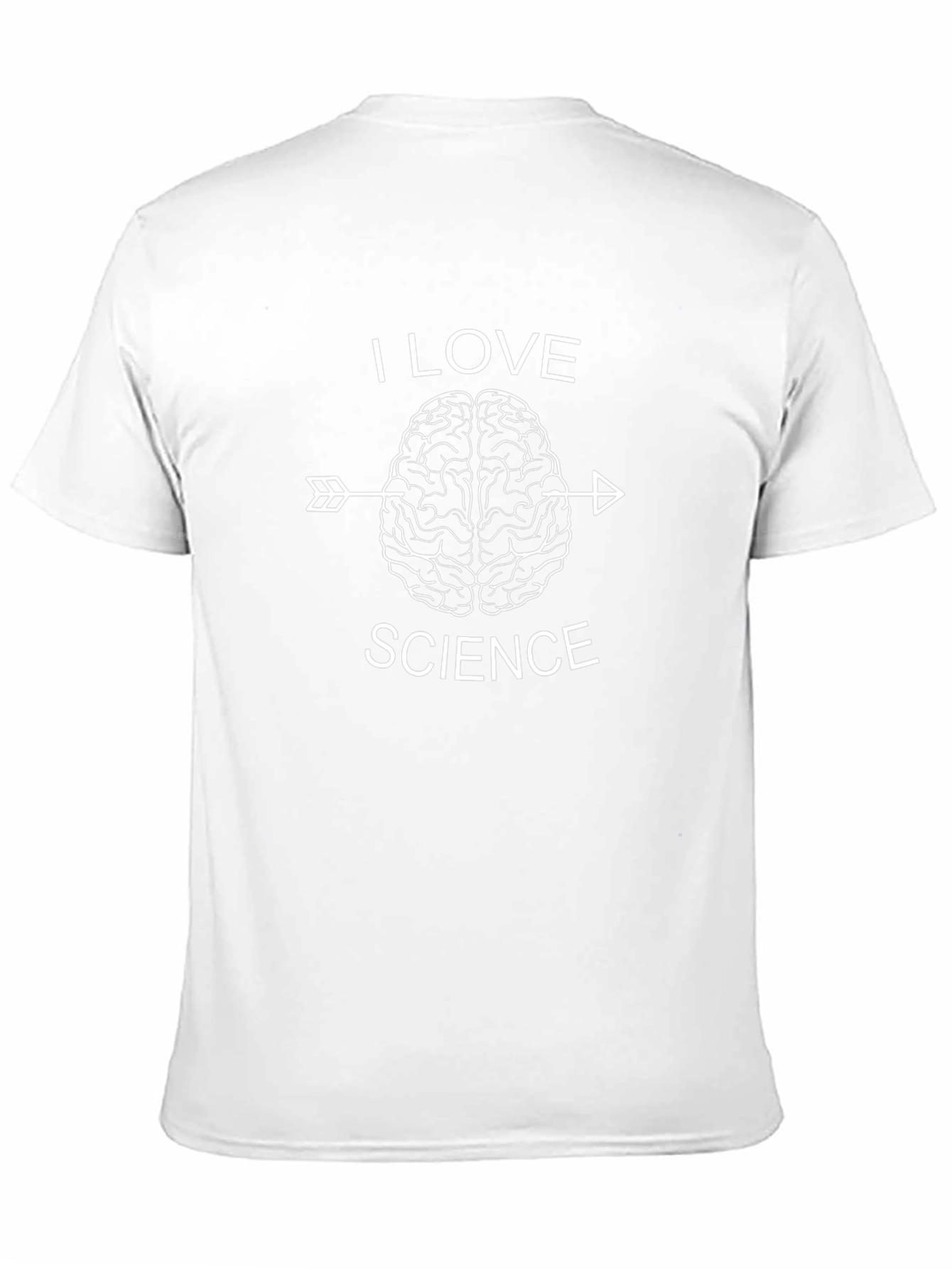 I Love Science Brain Arrow Graphic Tee