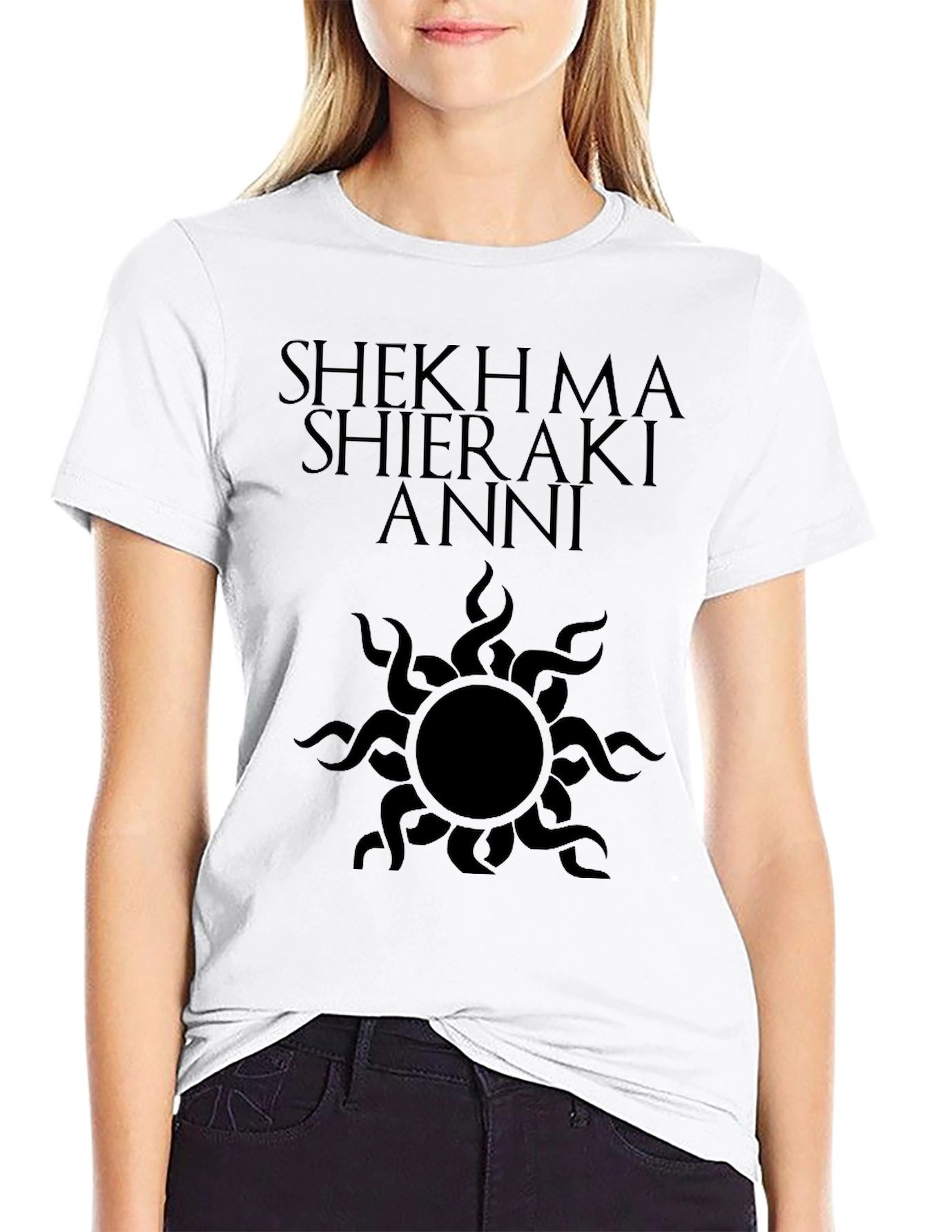 Shekhma Shieraki Anni T-Shirt - Black Graphic Tee