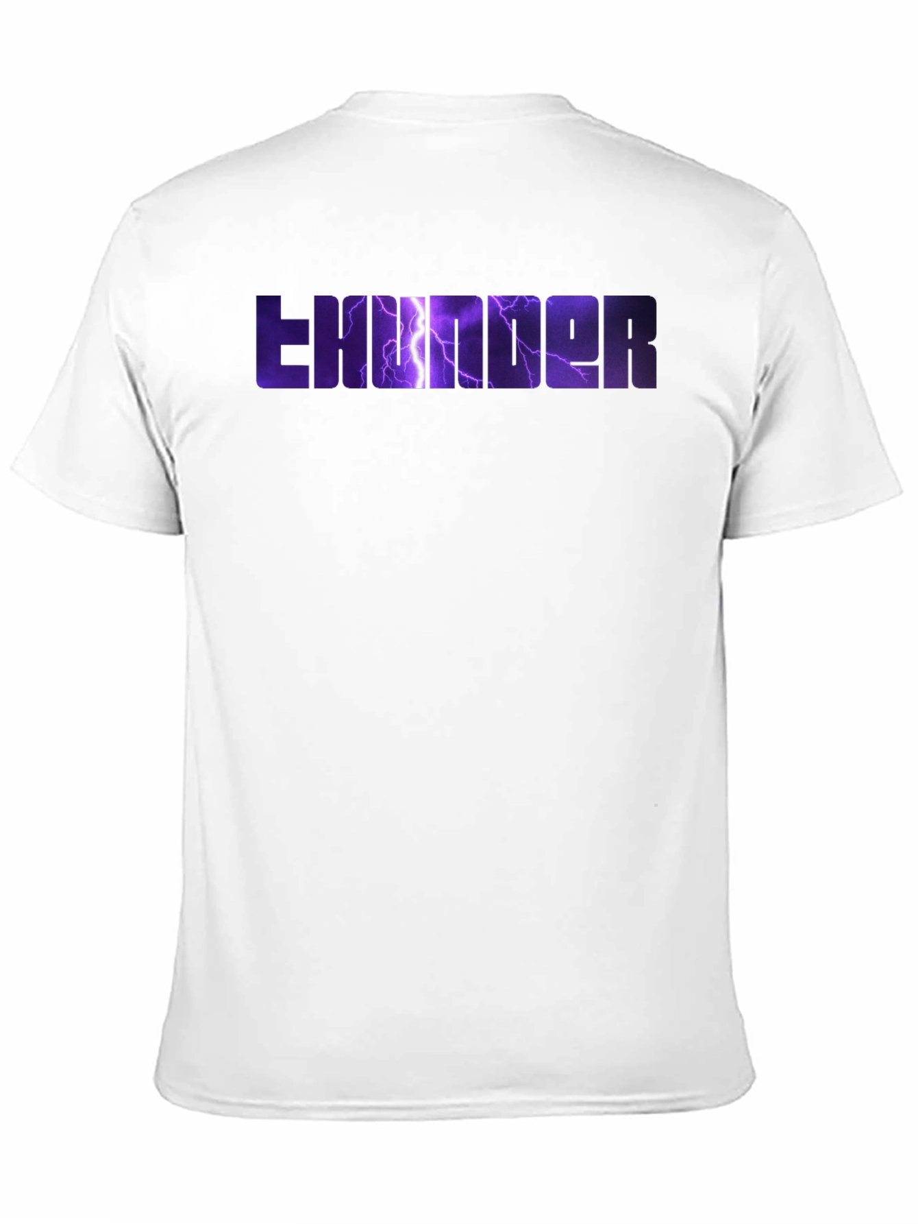 Thunder Graphic Print Black T-Shirt