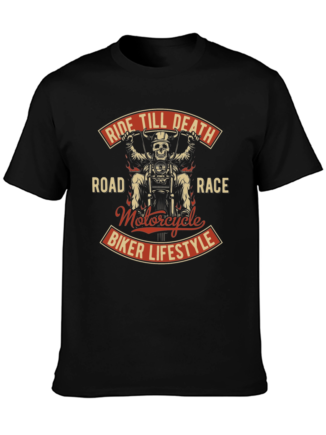 Ride Till Death Biker T-Shirt