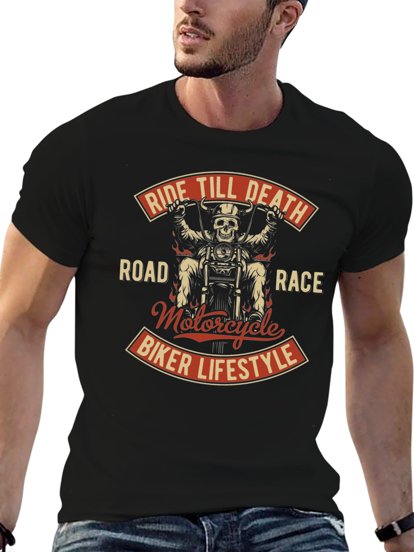 Ride Till Death Biker T-Shirt