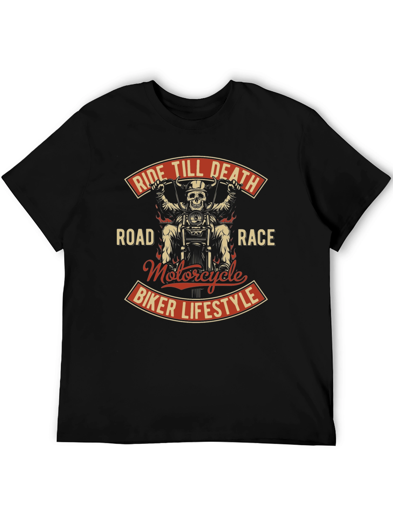 Ride Till Death Biker T-Shirt