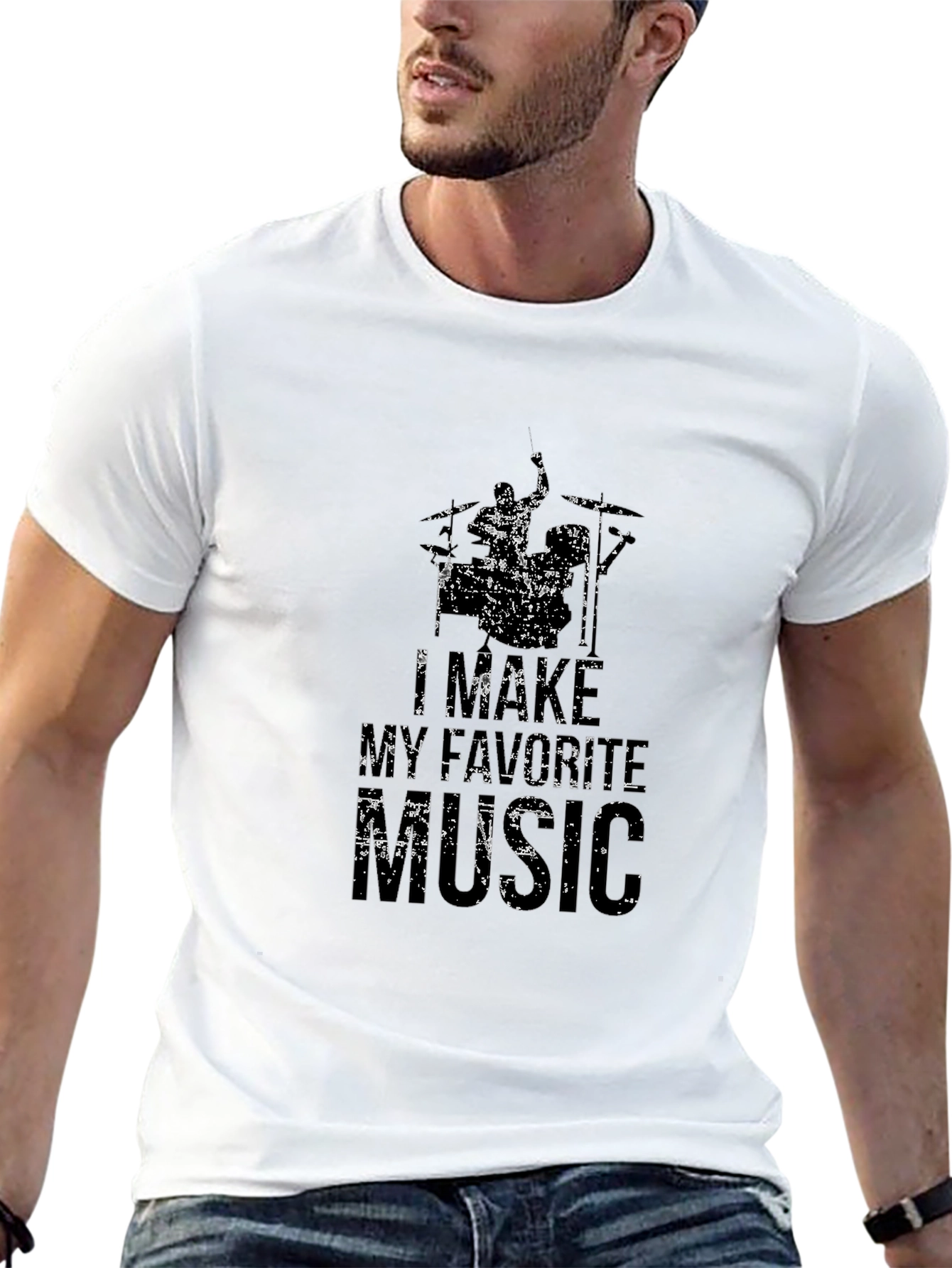 I Make My Favorite Music Black T-Shirt