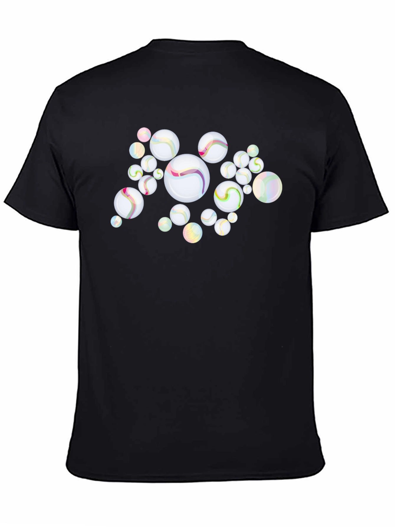 Marbles Graphic Black T-Shirt