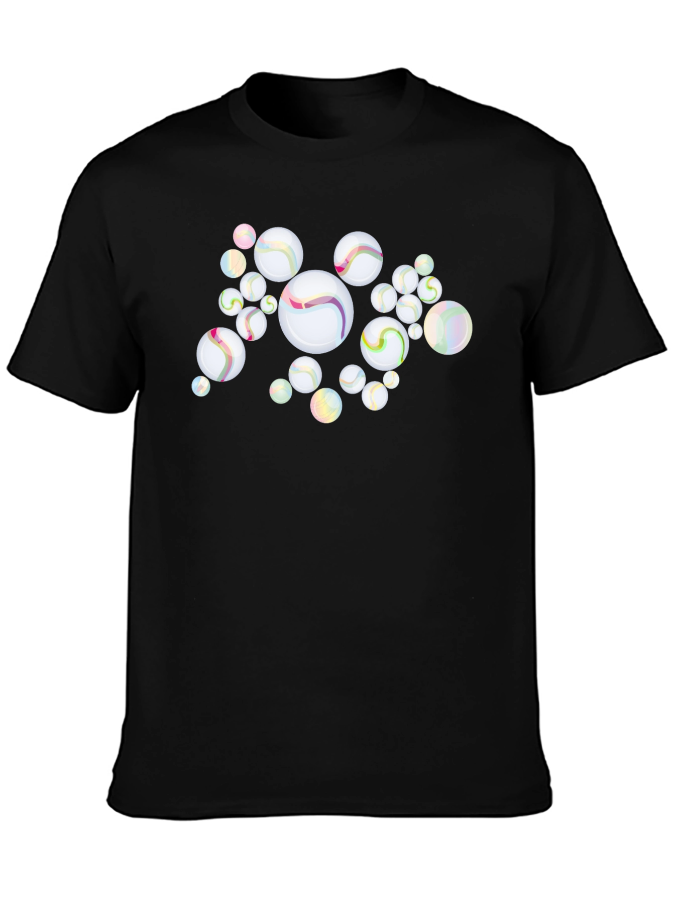 Marbles Graphic Black T-Shirt