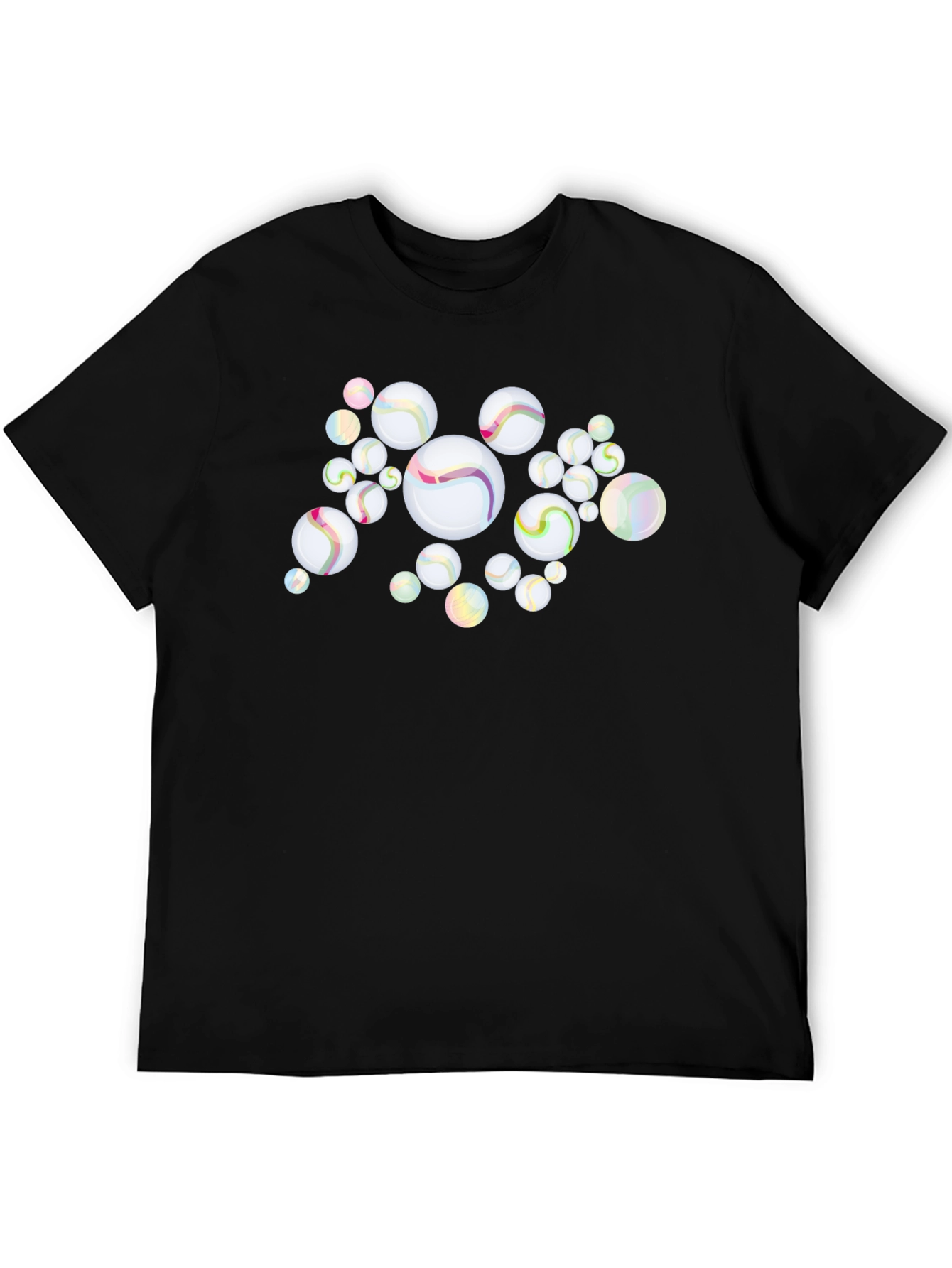 Marbles Graphic Black T-Shirt