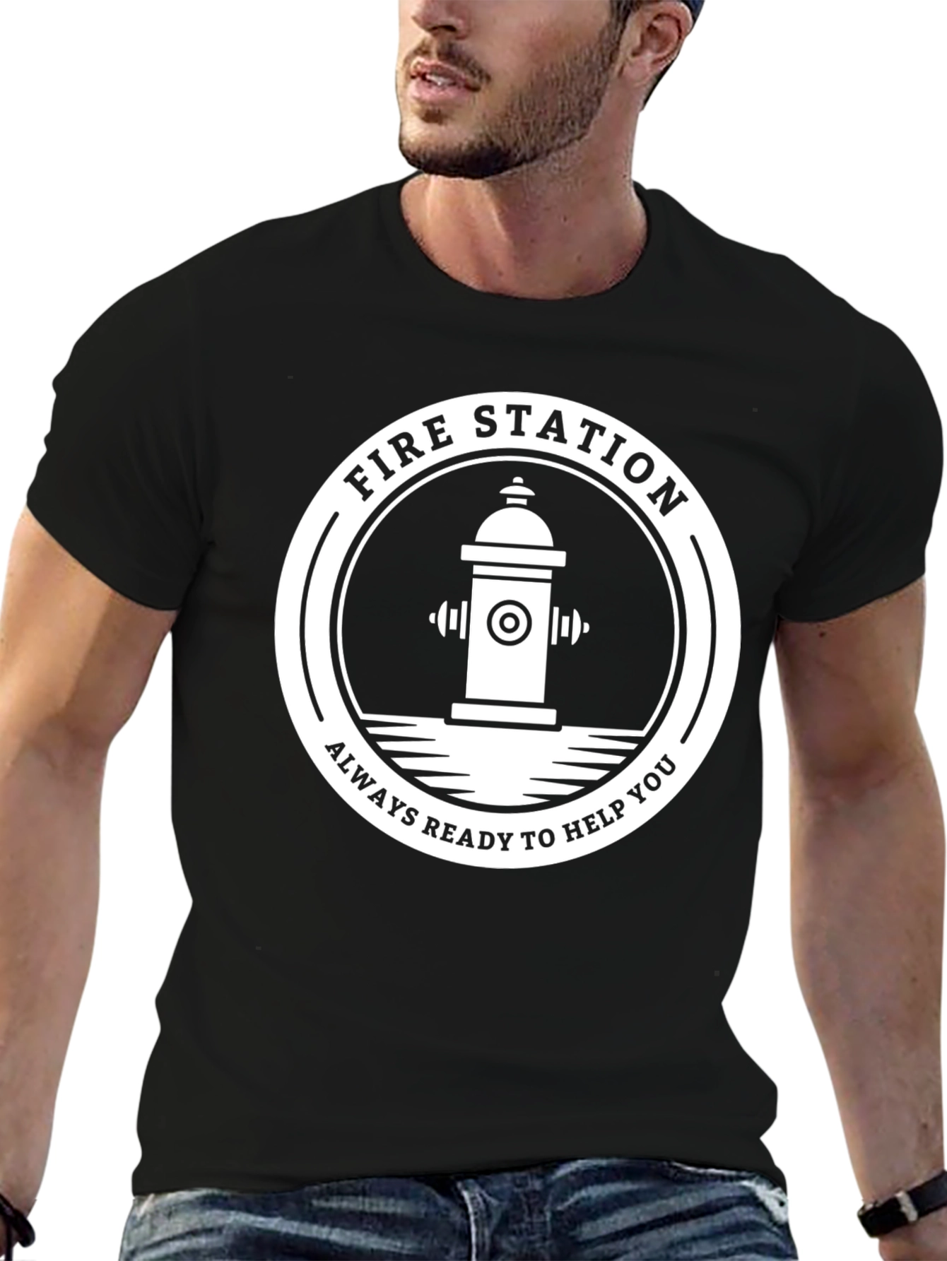 Fire Station Hydrant Graphic Tee - Always Ready