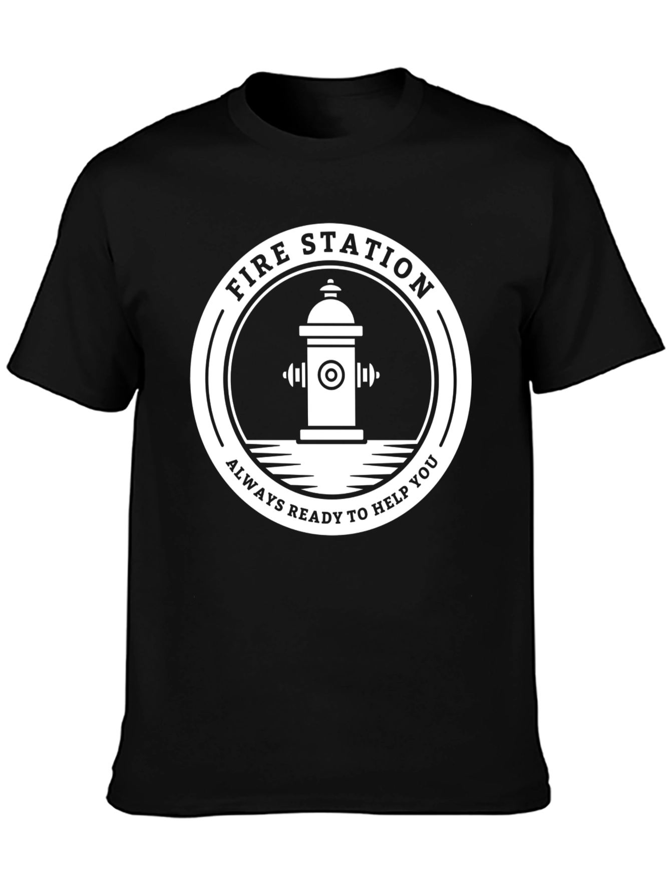 Fire Station Hydrant Graphic Tee - Always Ready